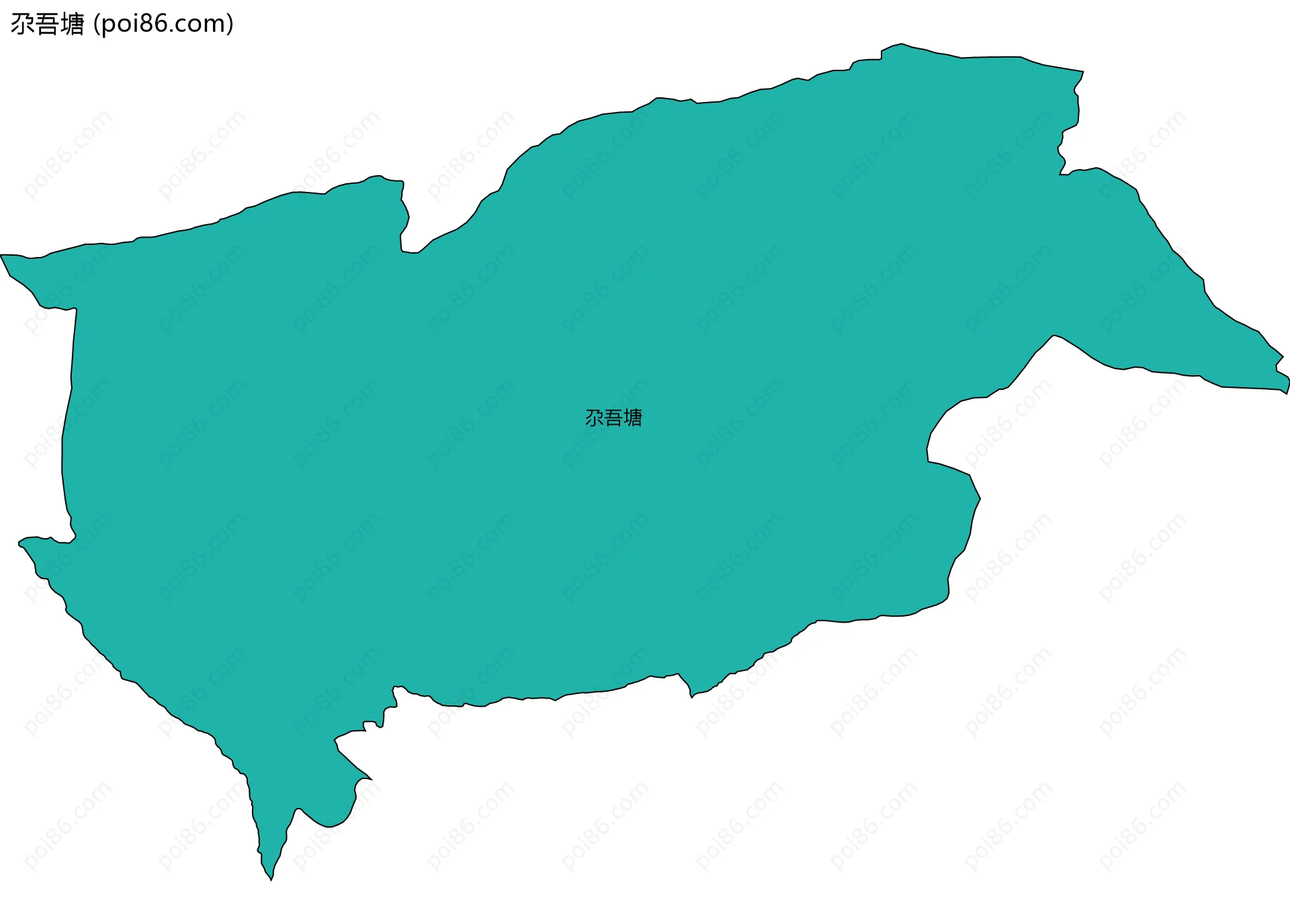 尕吾塘边界地图