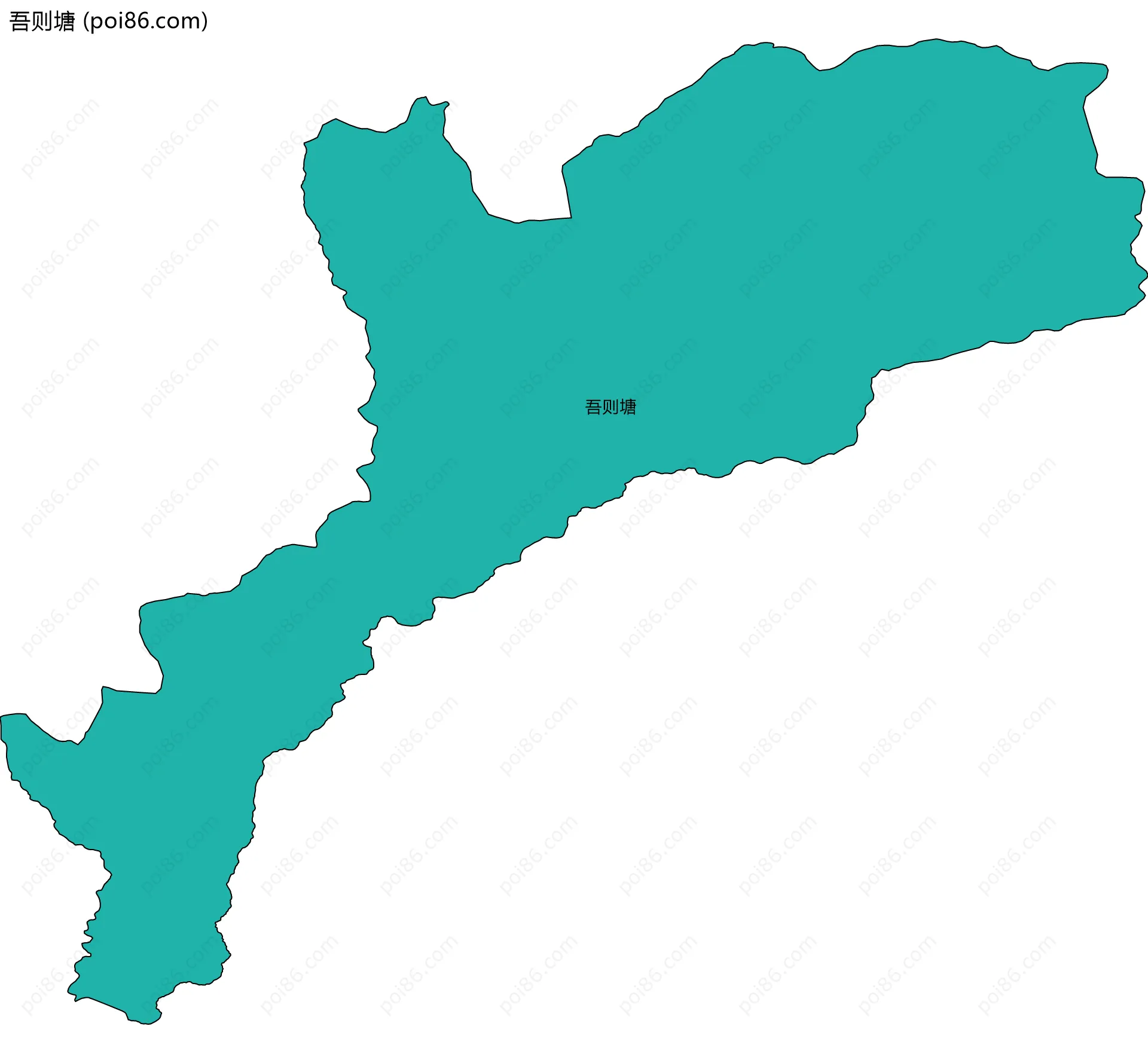 吾则塘边界地图