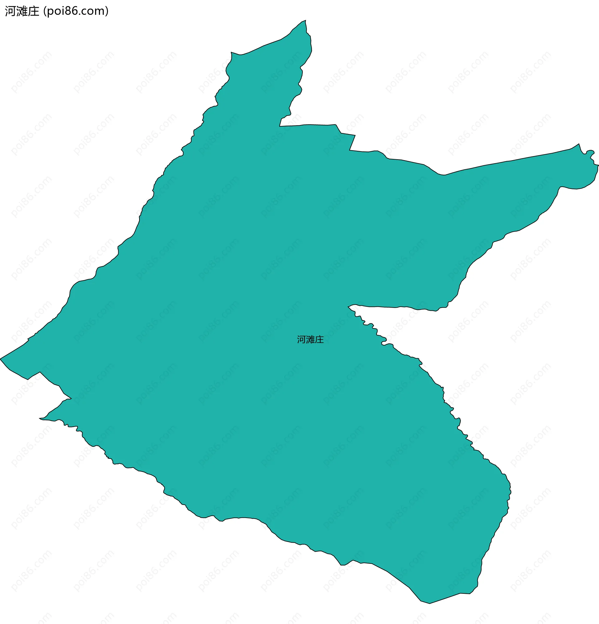 河滩庄边界地图