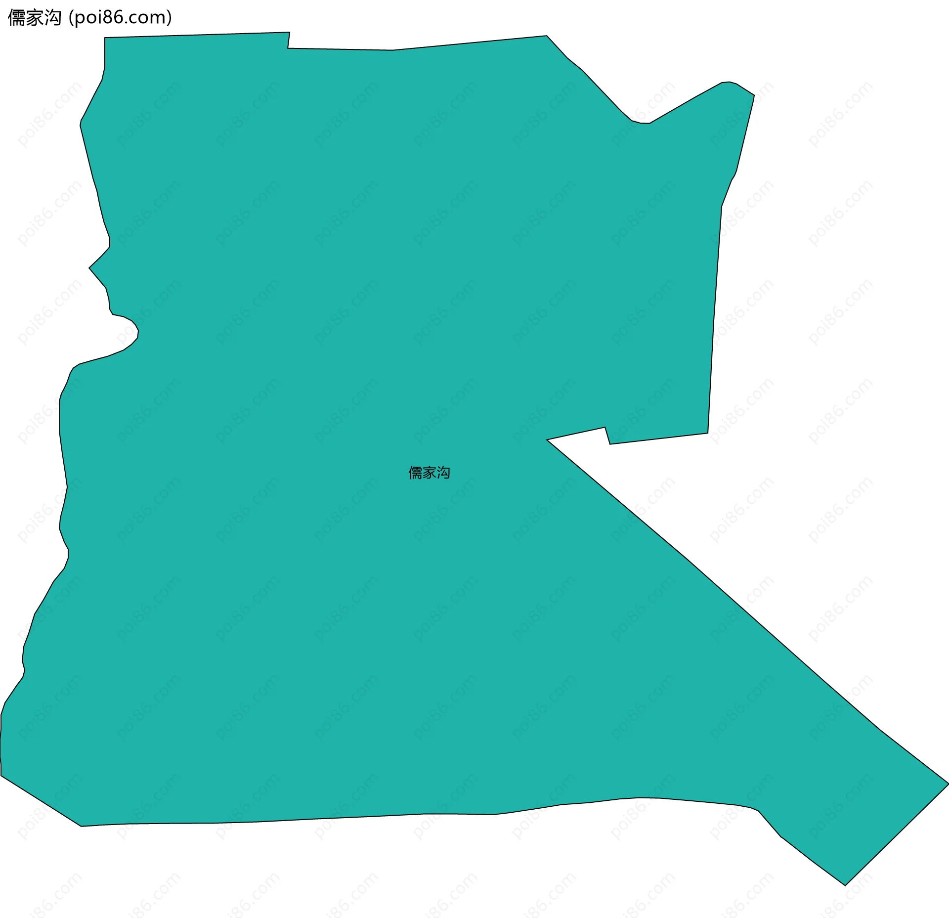 儒家沟边界地图