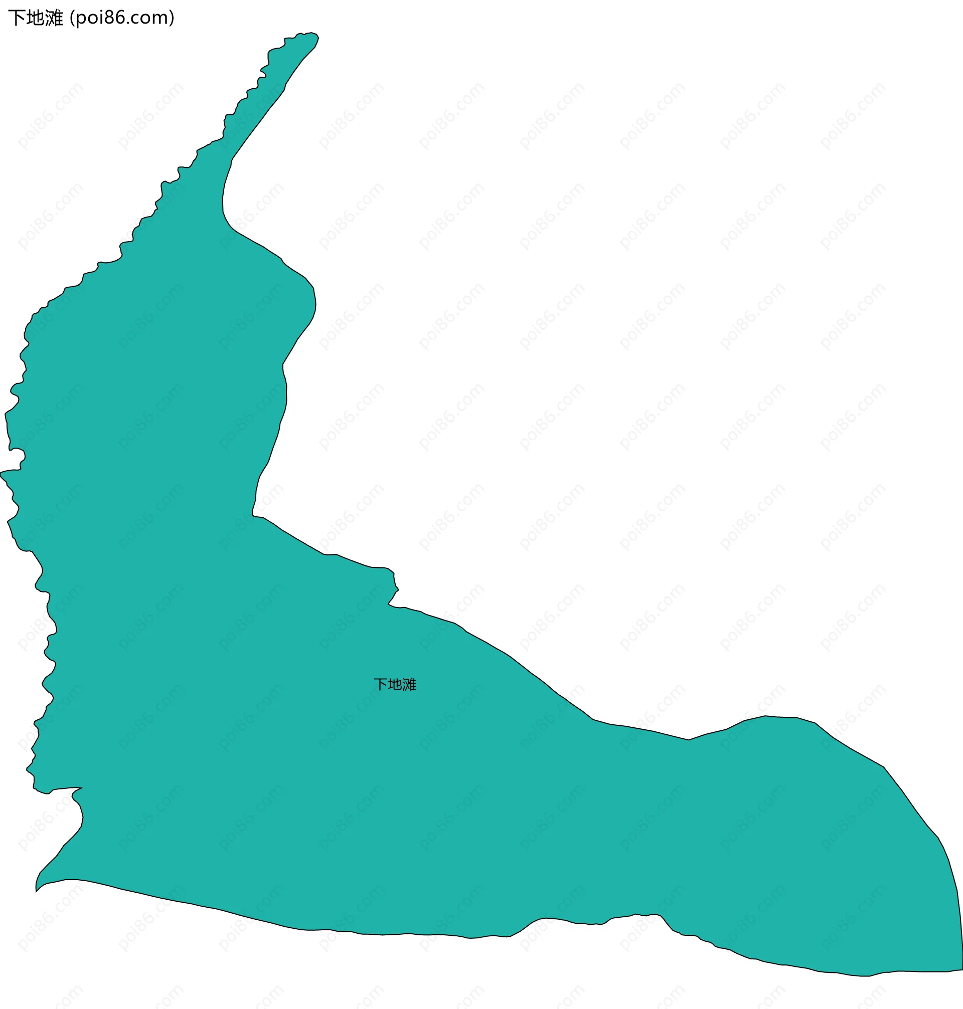 下地滩边界地图