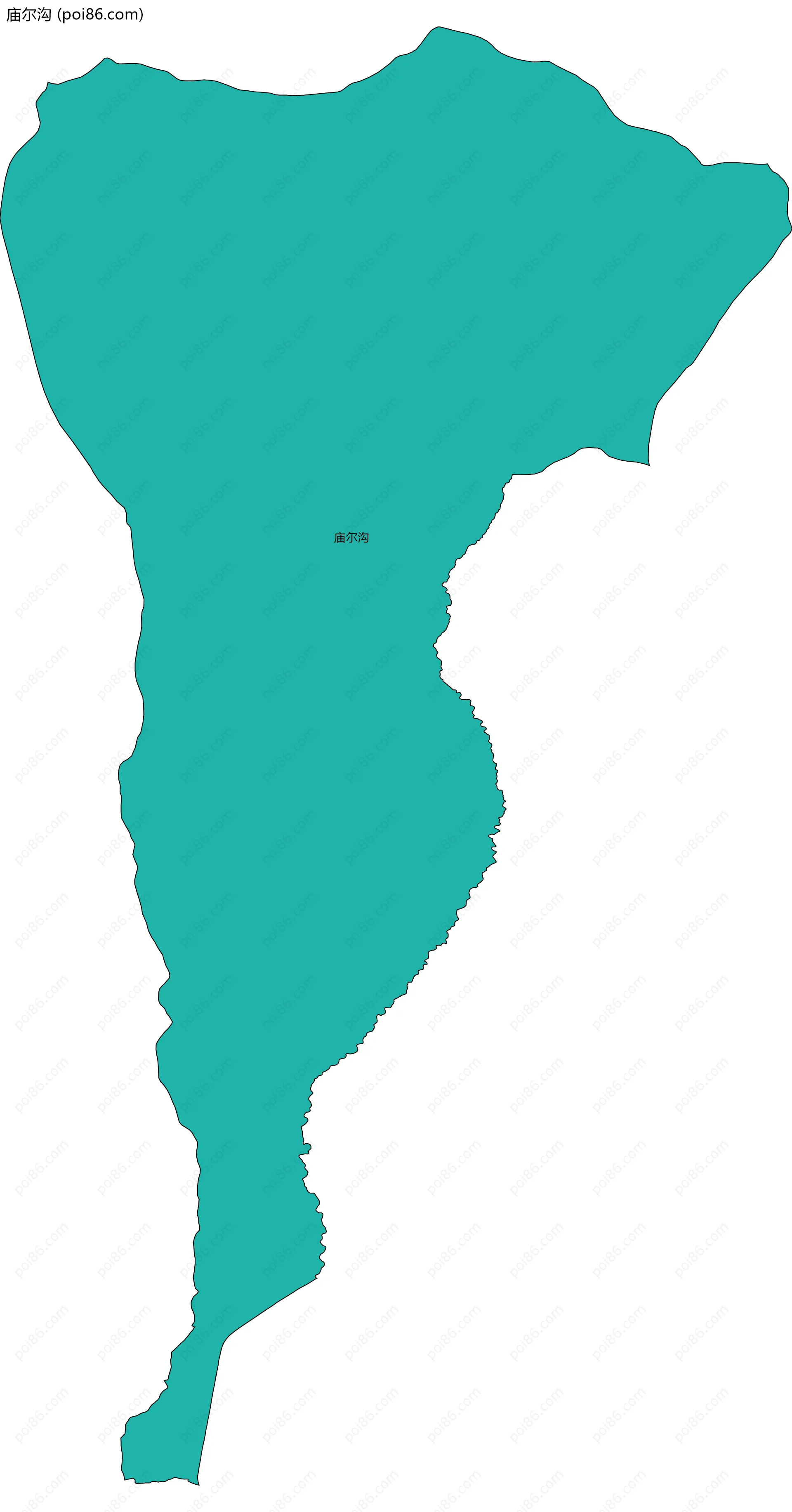 庙尔沟边界地图