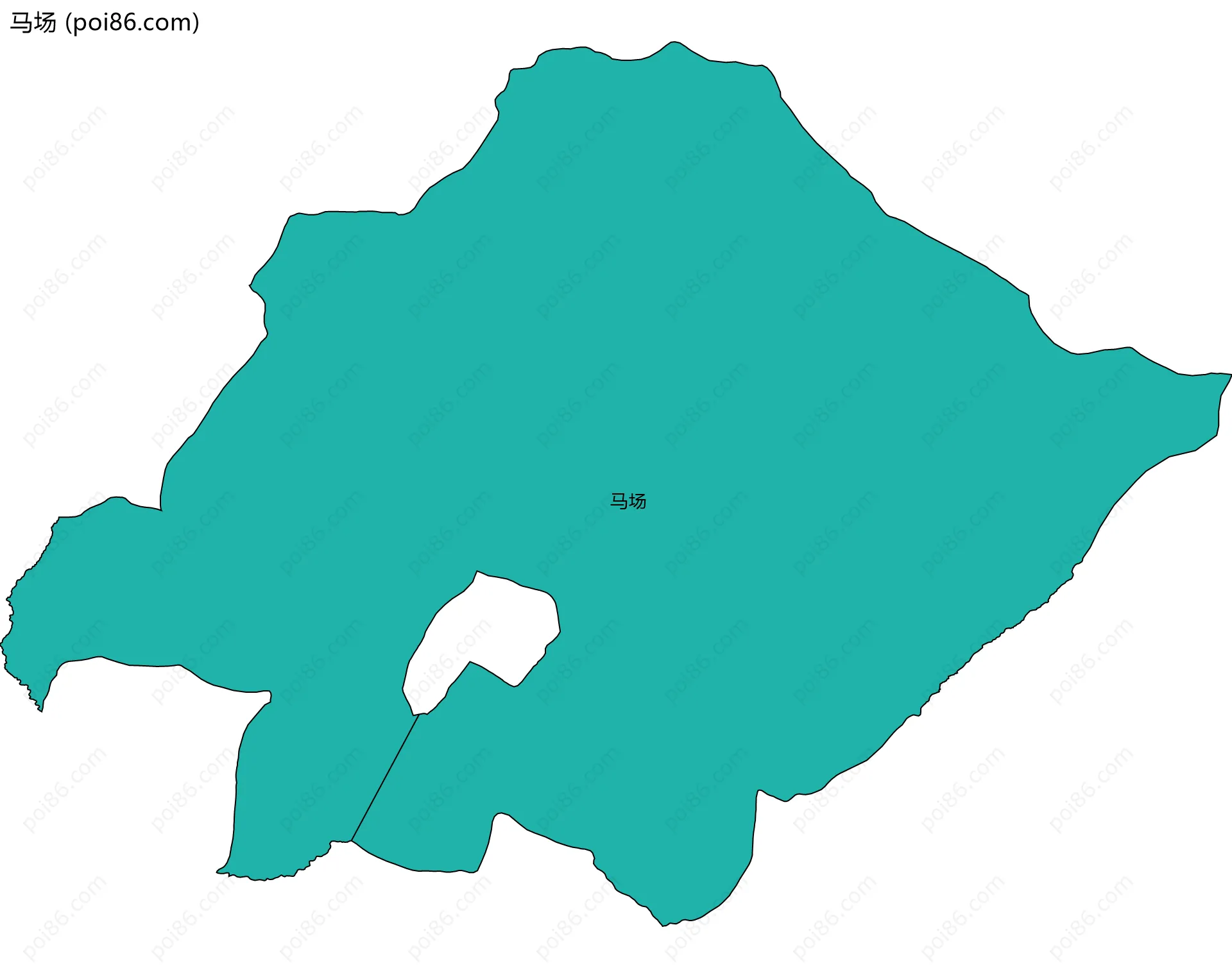 马场边界地图