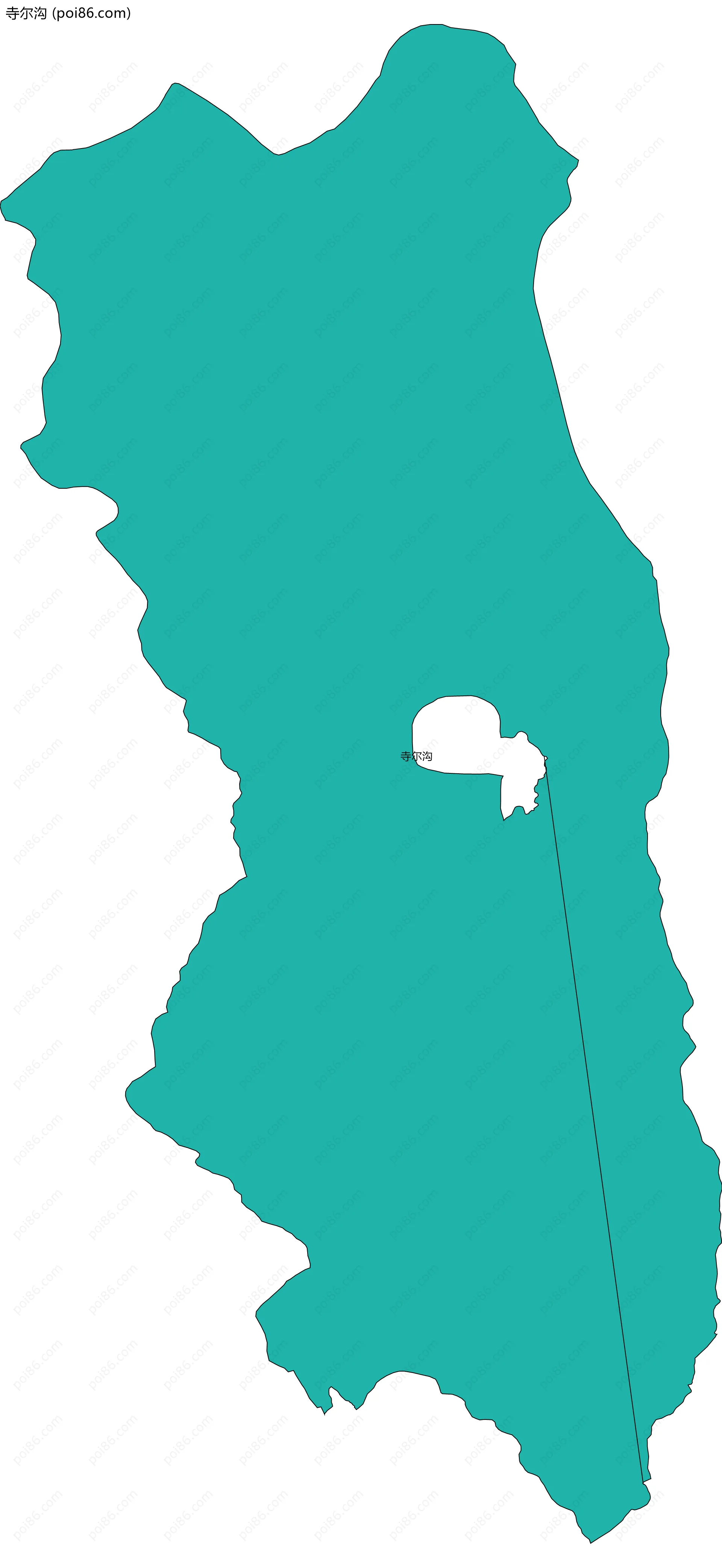 寺尔沟边界地图