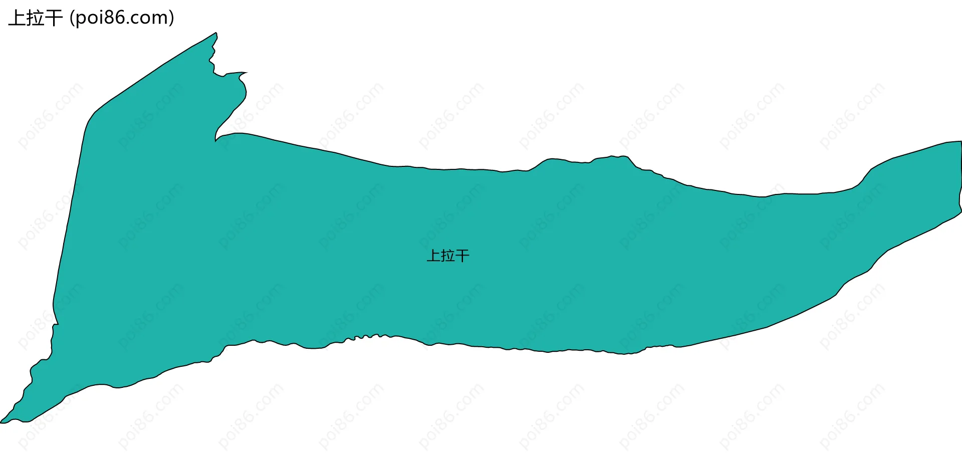 上拉干边界地图