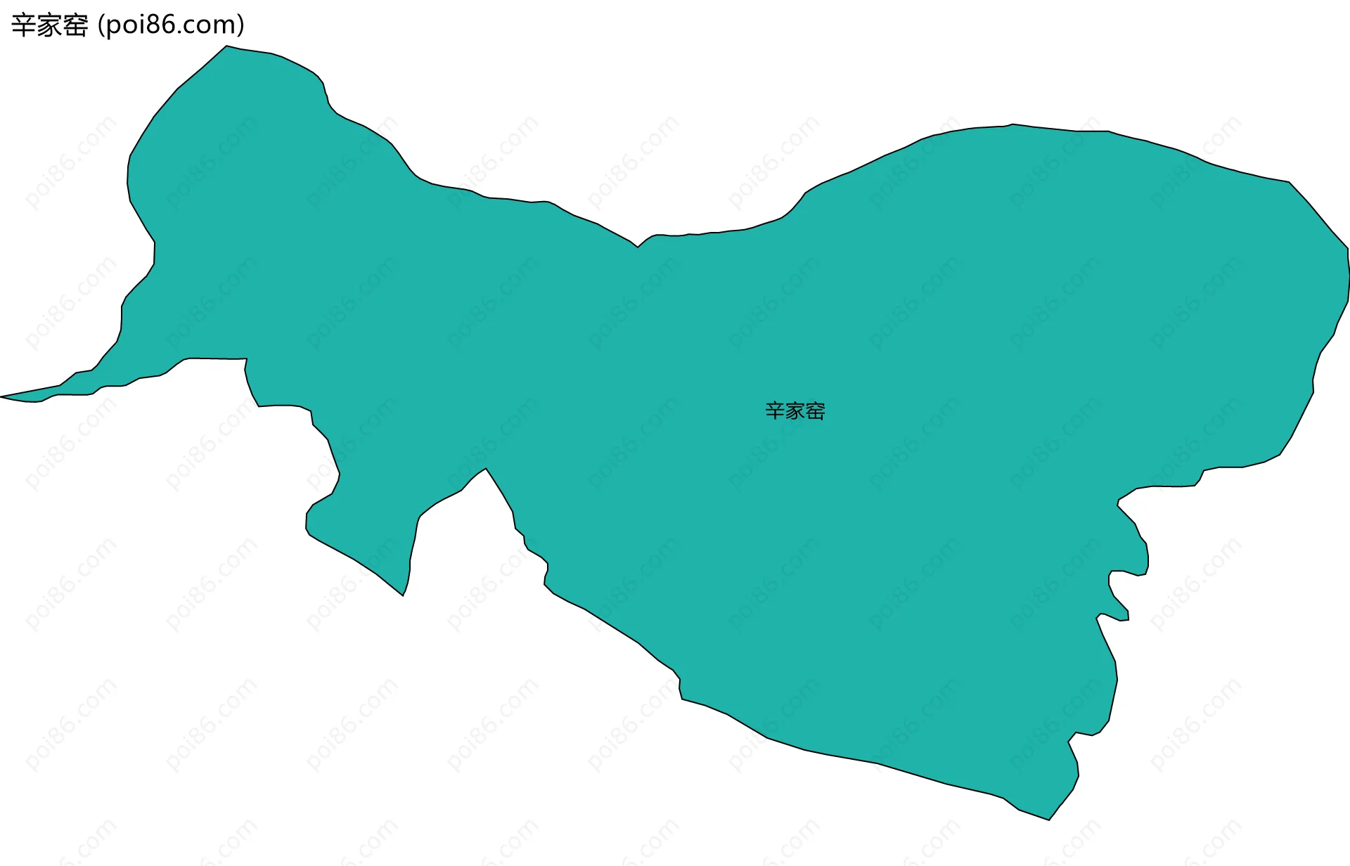 辛家窑边界地图