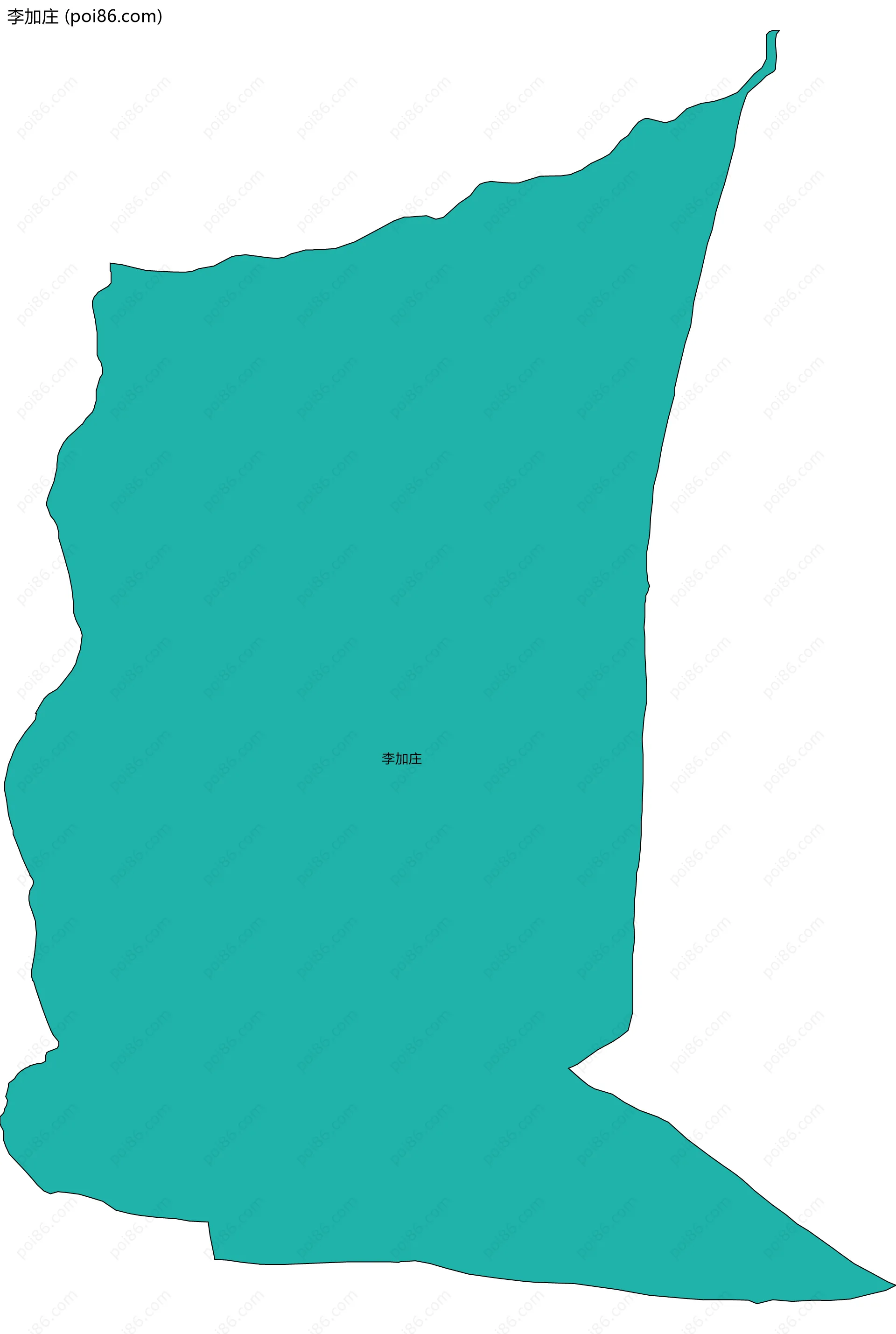 李加庄边界地图