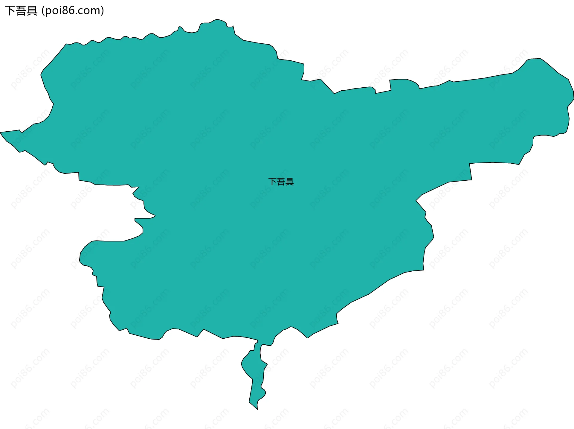 下吾具边界地图