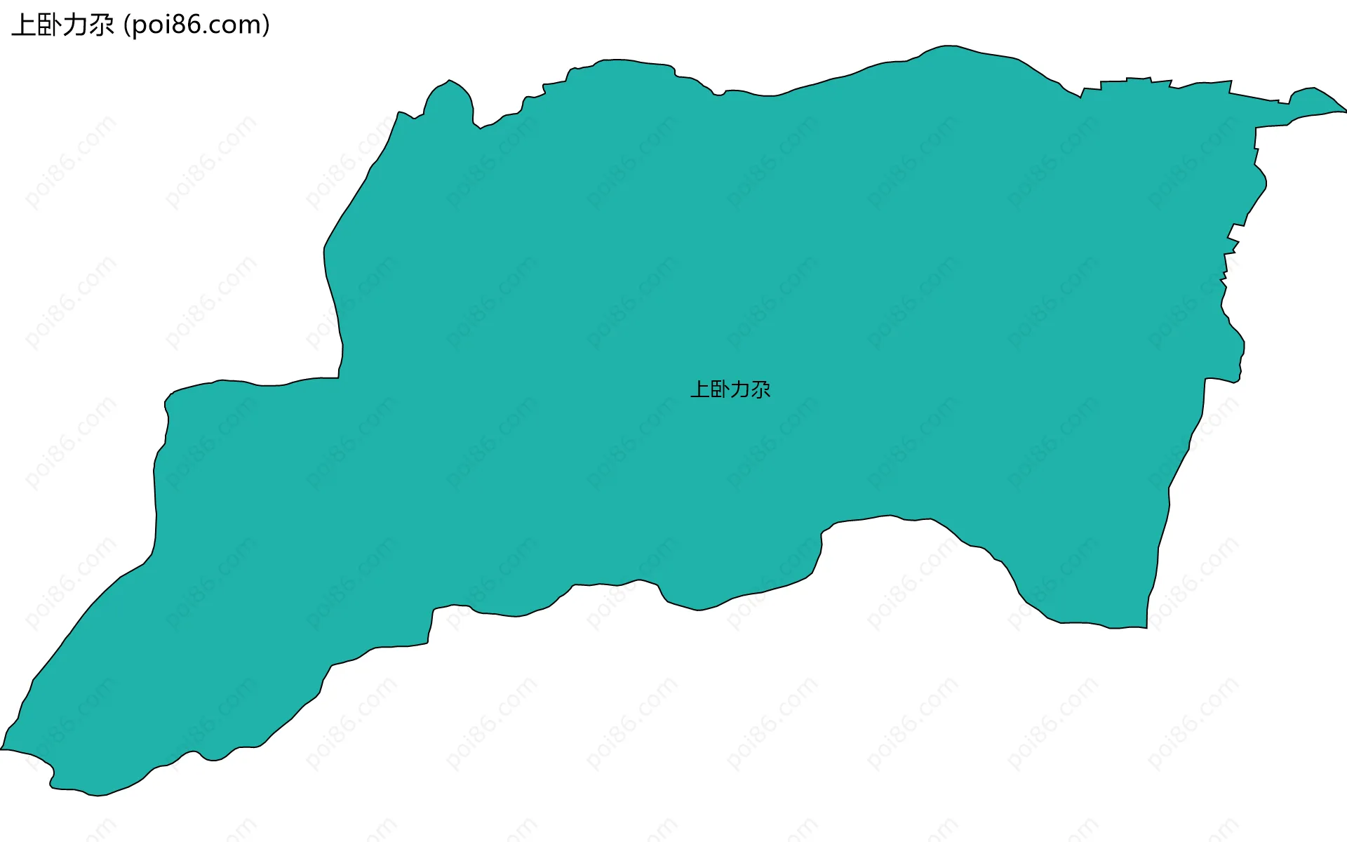 上卧力尕边界地图