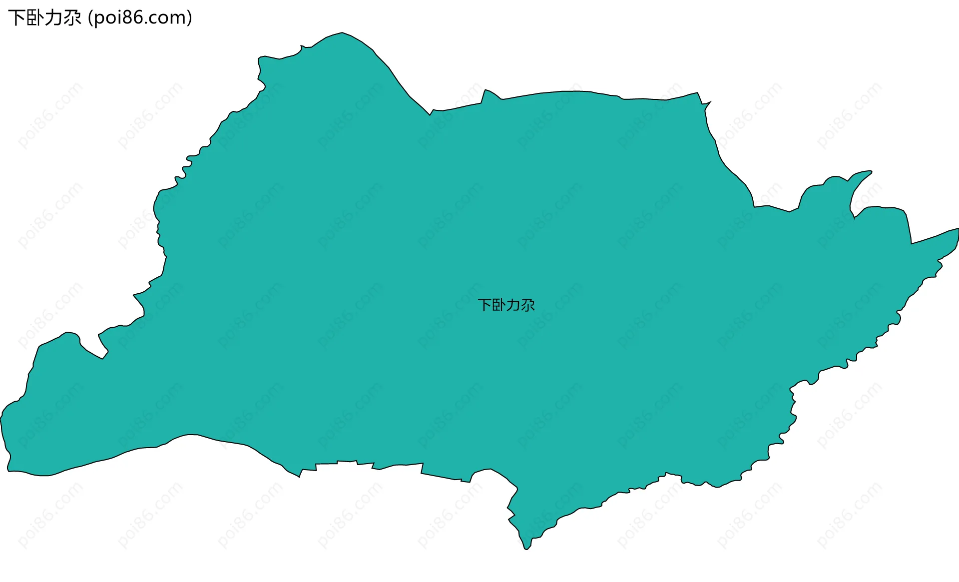 下卧力尕边界地图