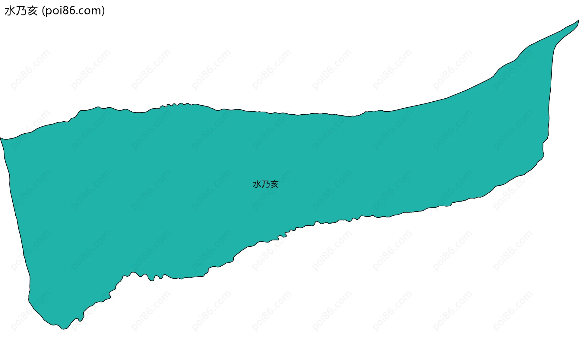 水乃亥边界地图