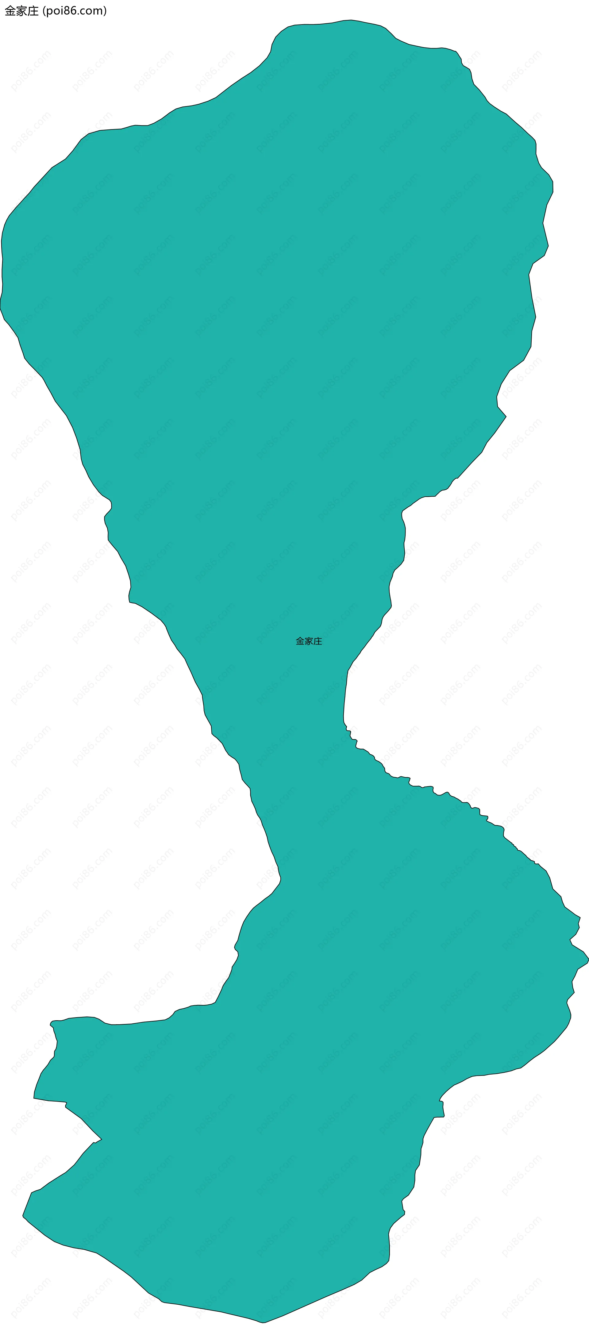 金家庄边界地图