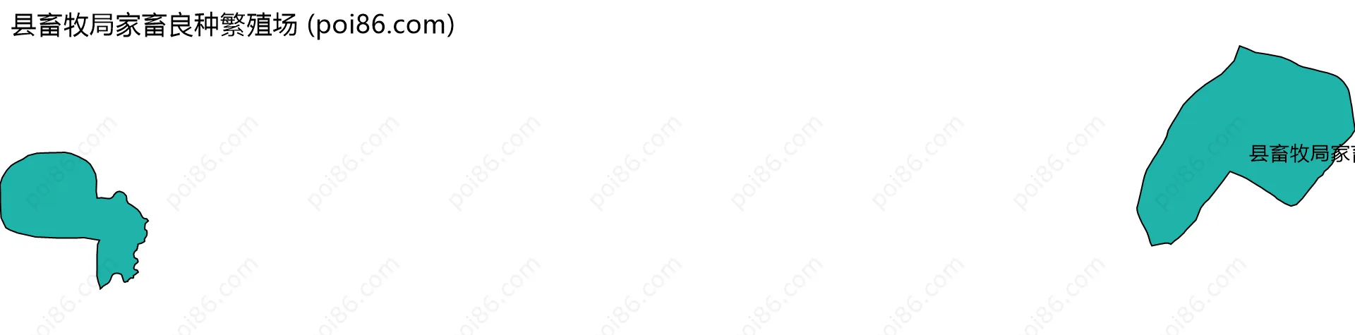 县畜牧局家畜良种繁殖场边界地图