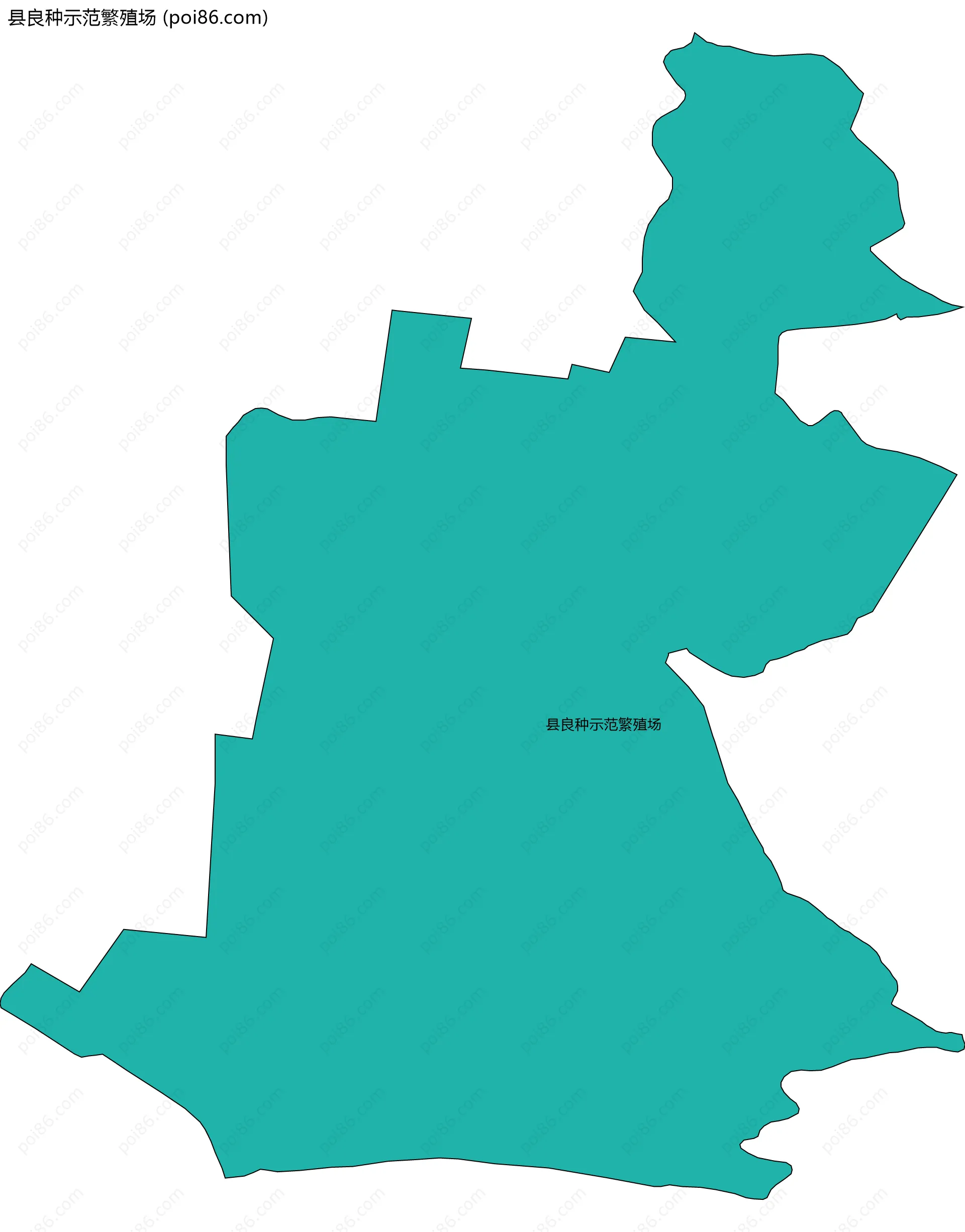 县良种示范繁殖场边界地图