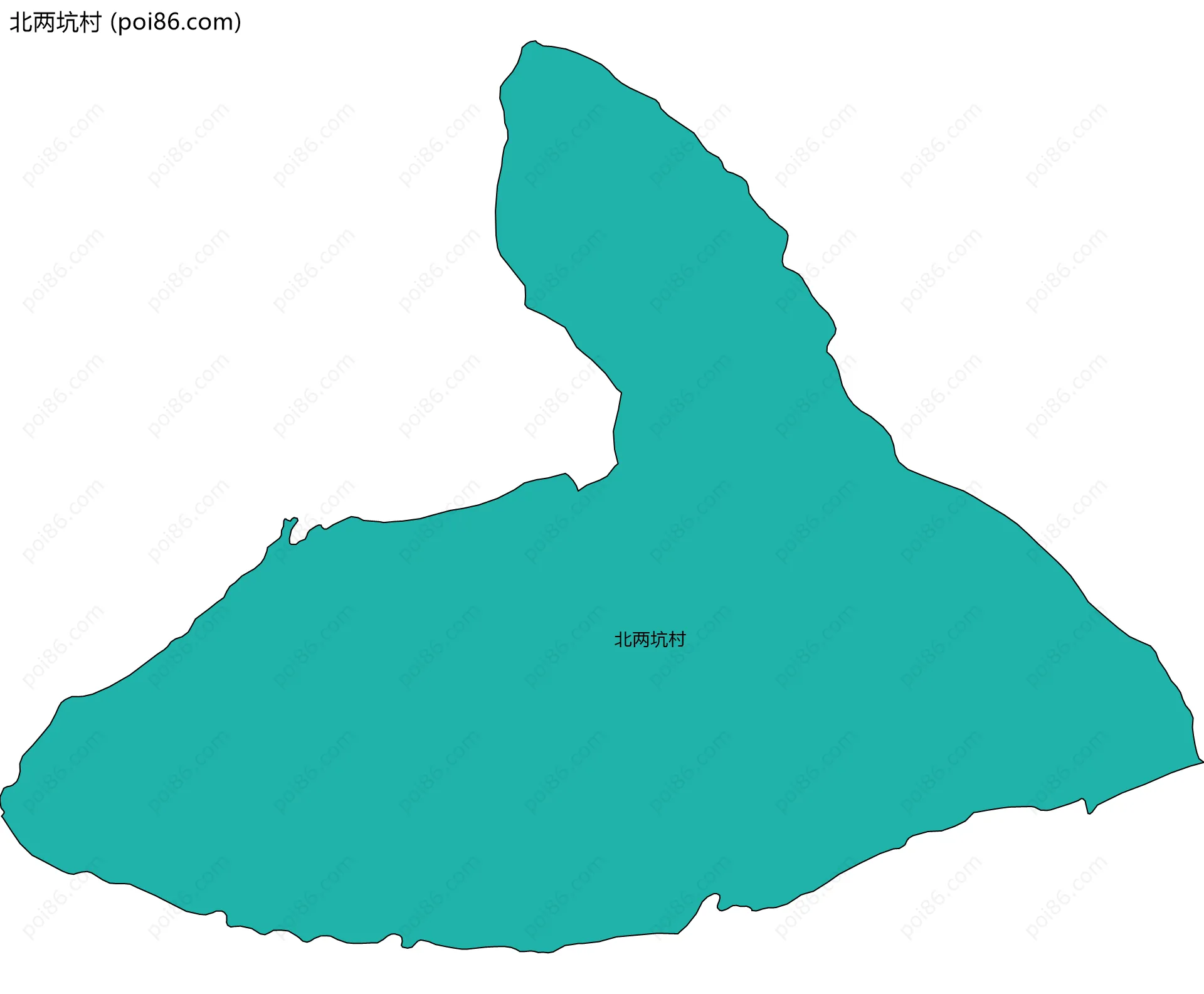 北两坑村边界地图