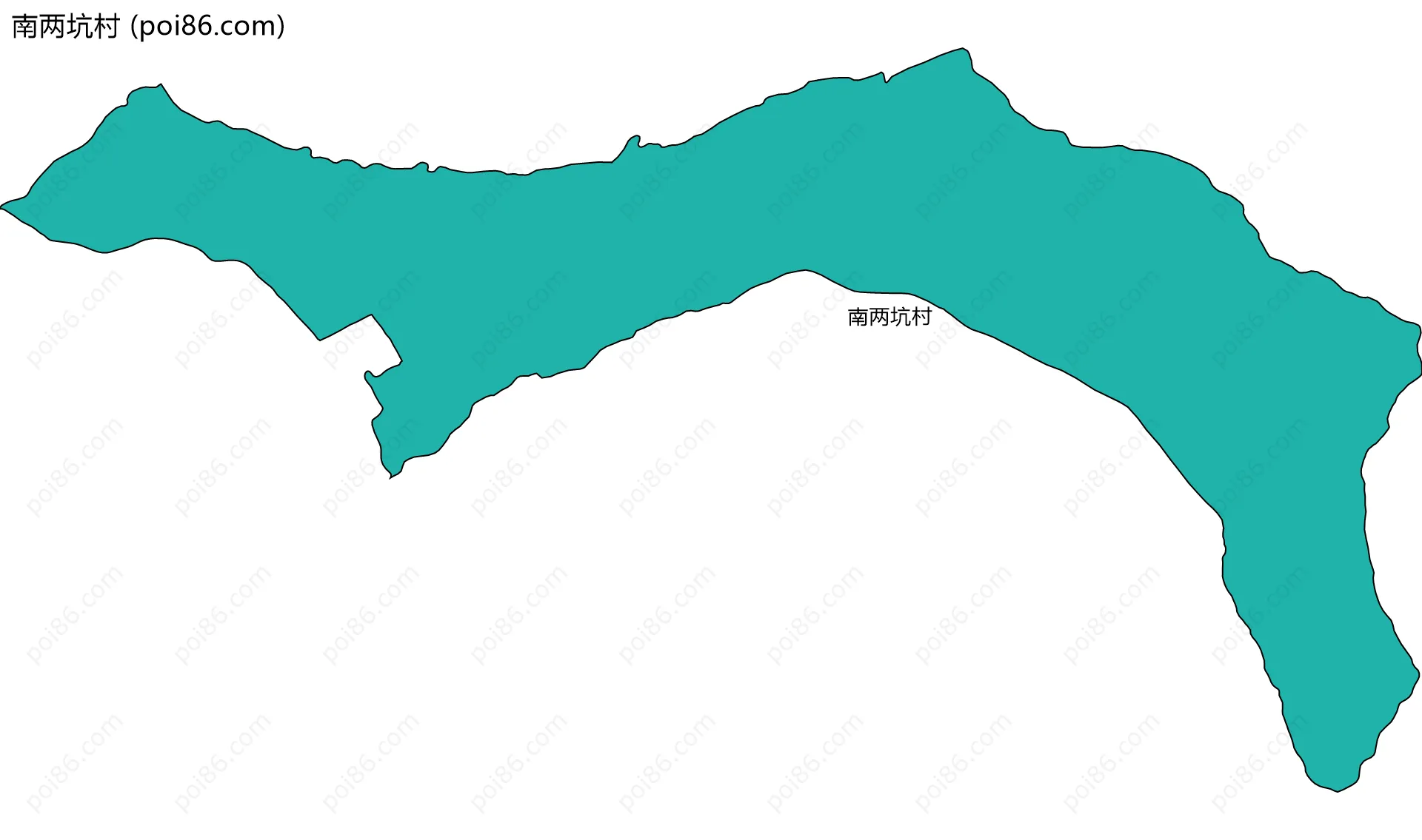 南两坑村边界地图