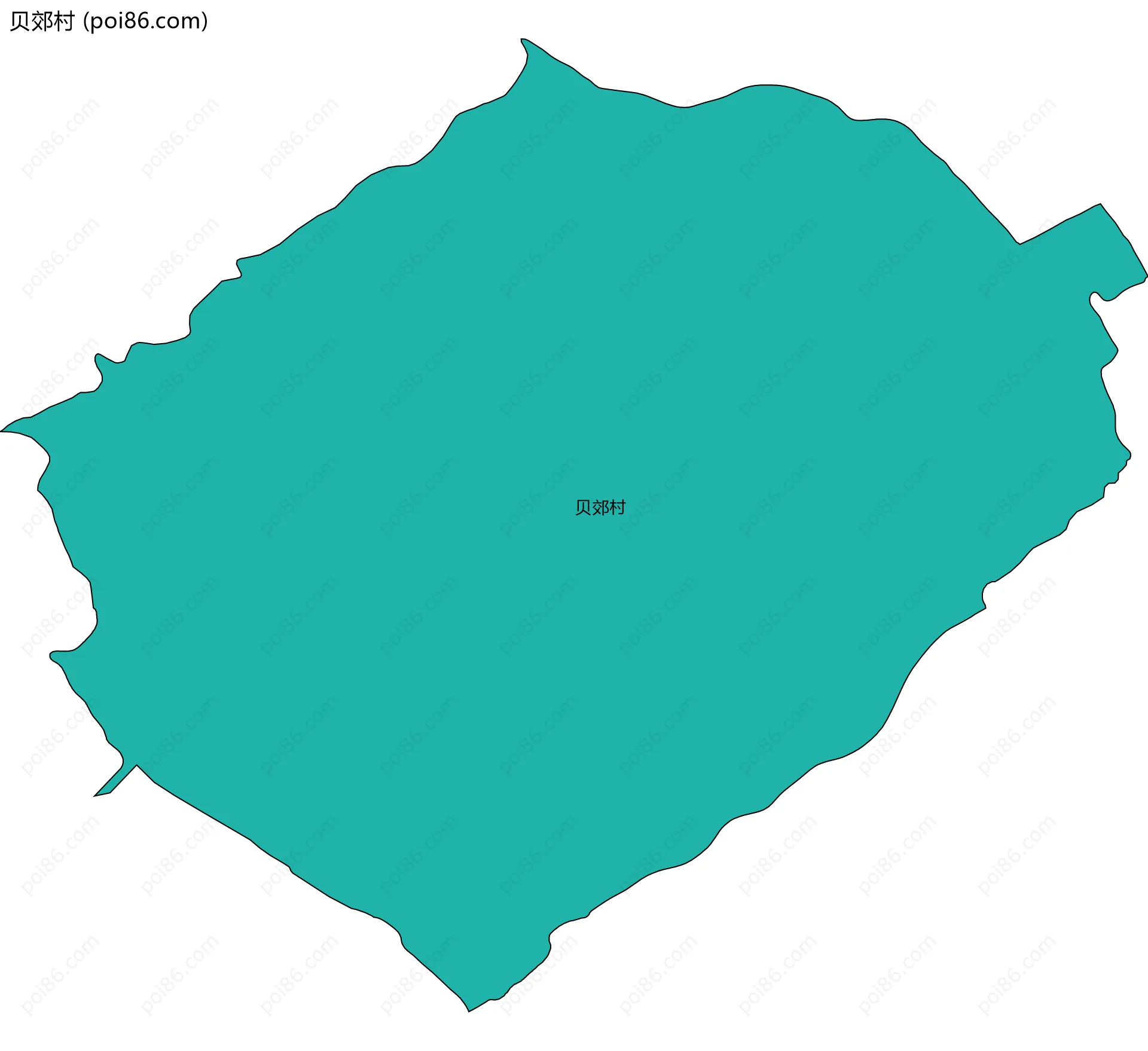 贝郊村边界地图