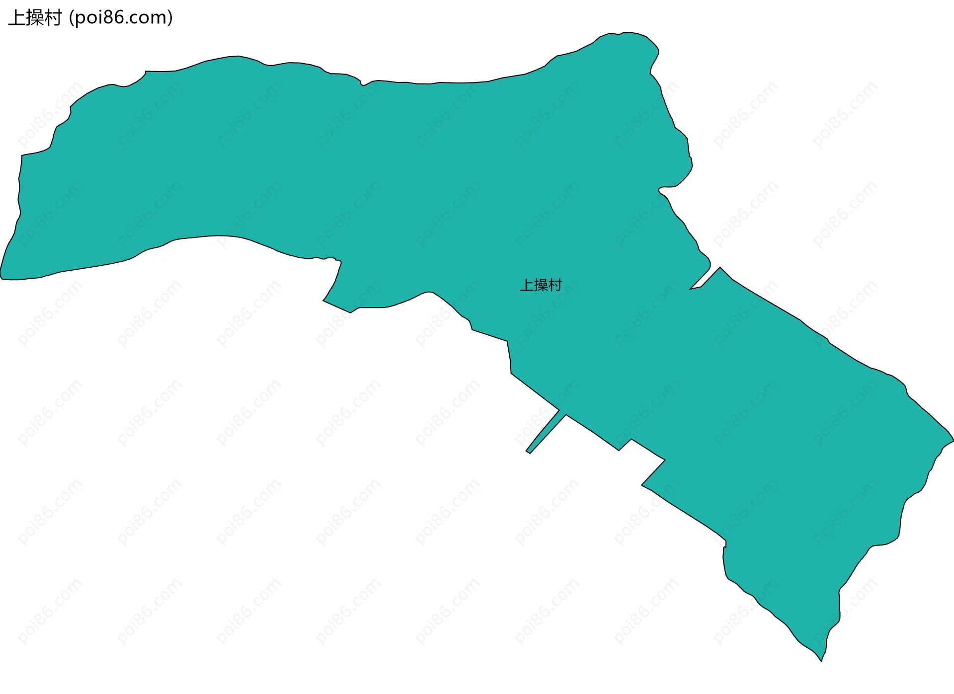 上操村边界地图