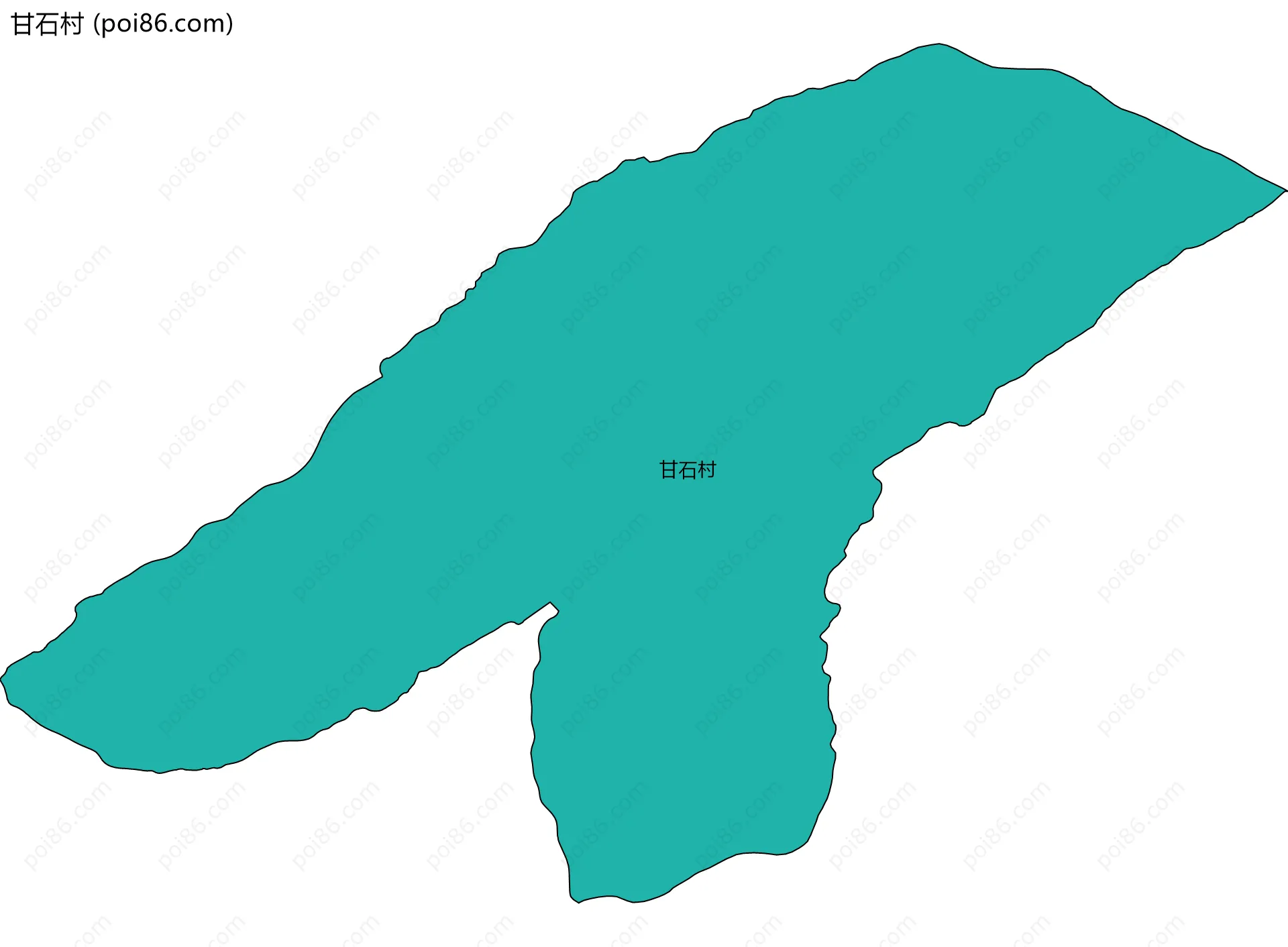 甘石村边界地图