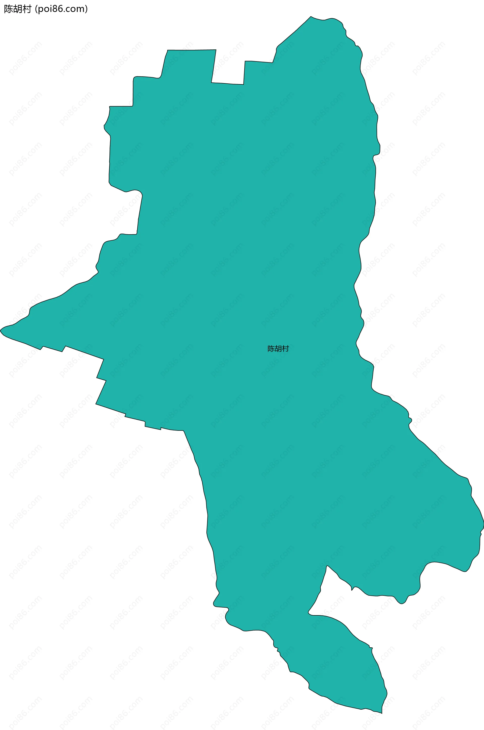 陈胡村边界地图