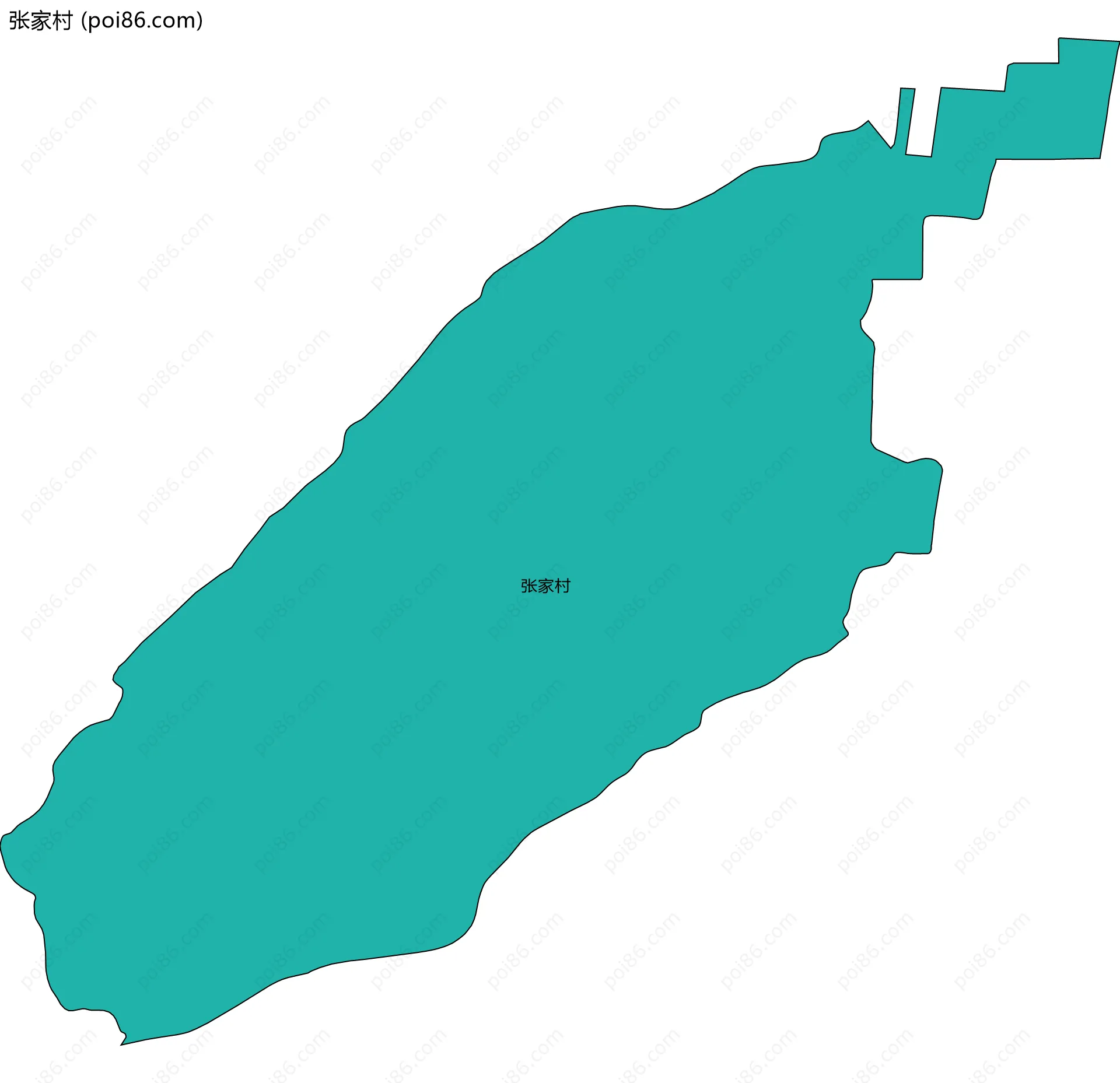 张家村边界地图