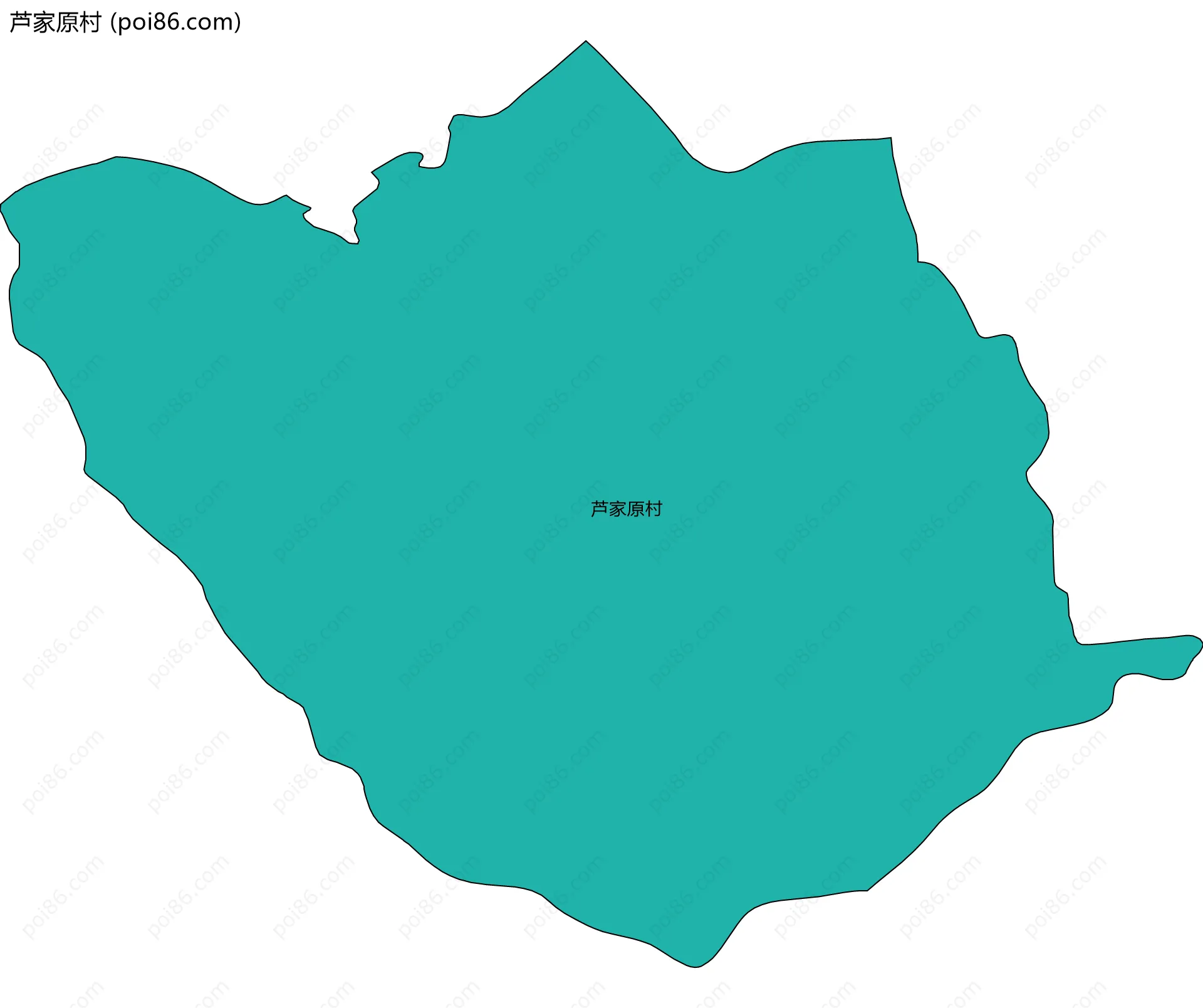 芦家原村边界地图