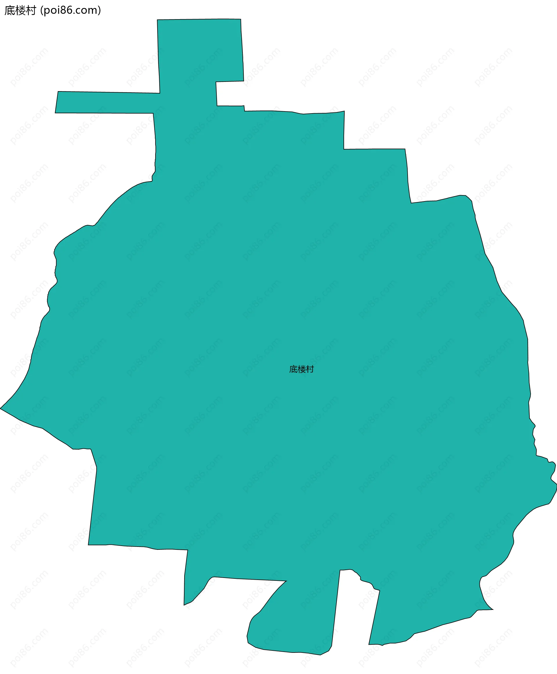 底楼村边界地图