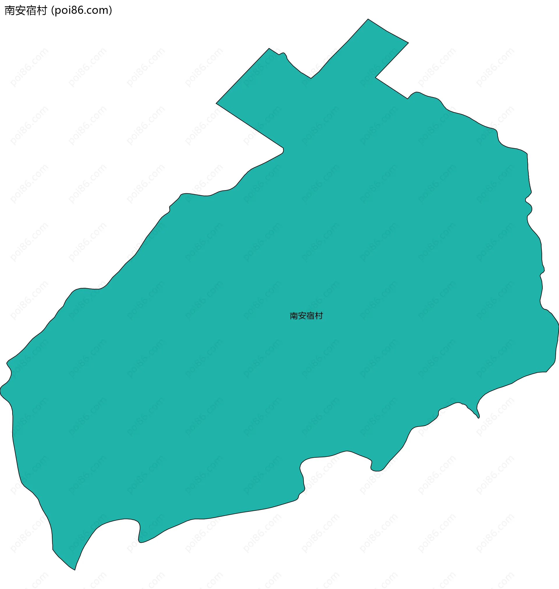 南安宿村边界地图