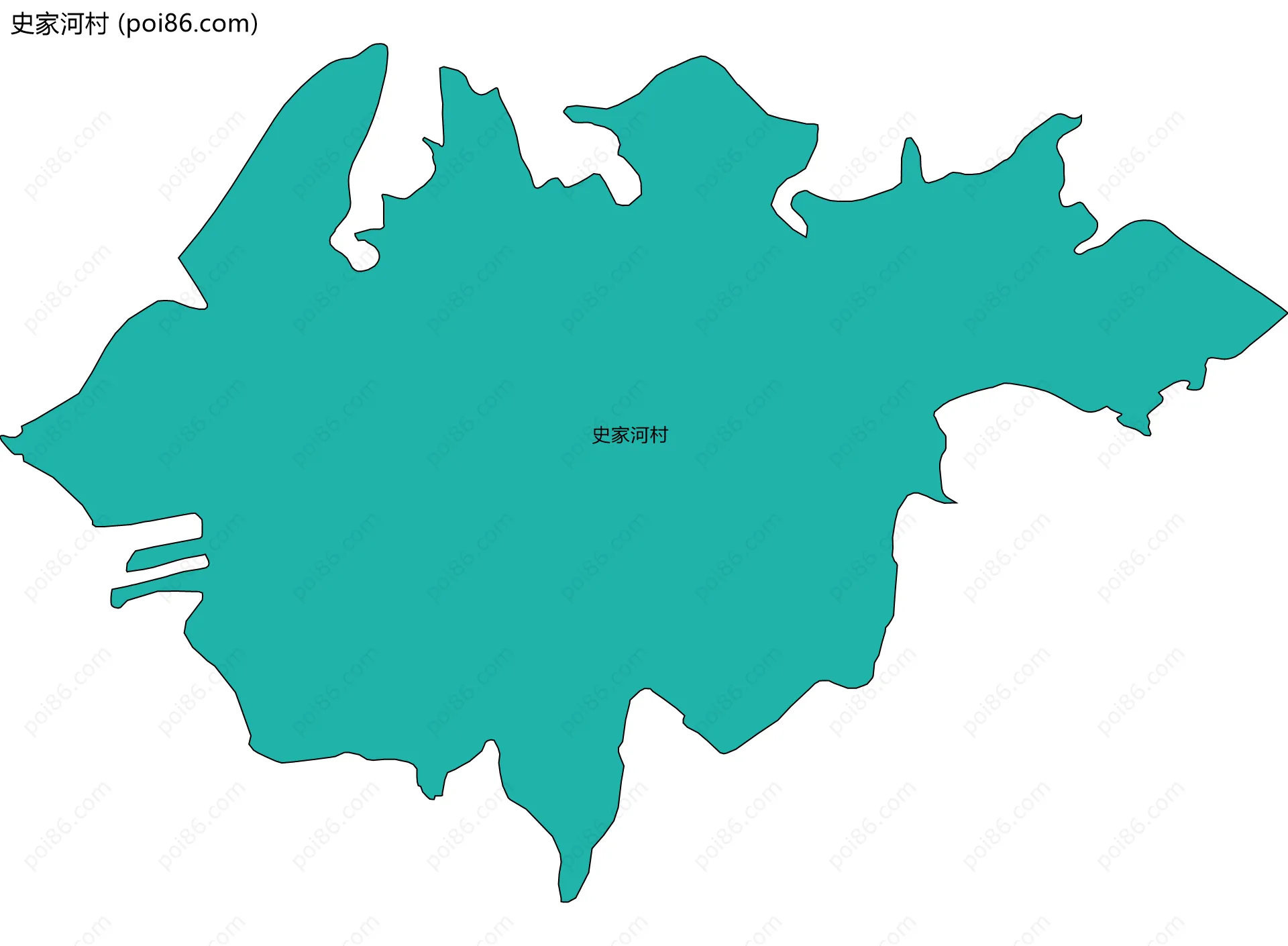 史家河村边界地图