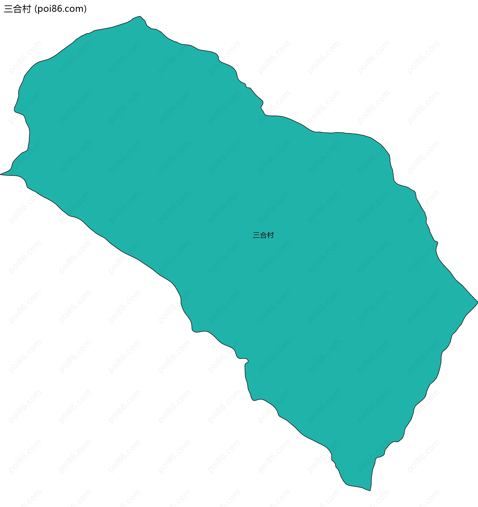 三合村边界地图