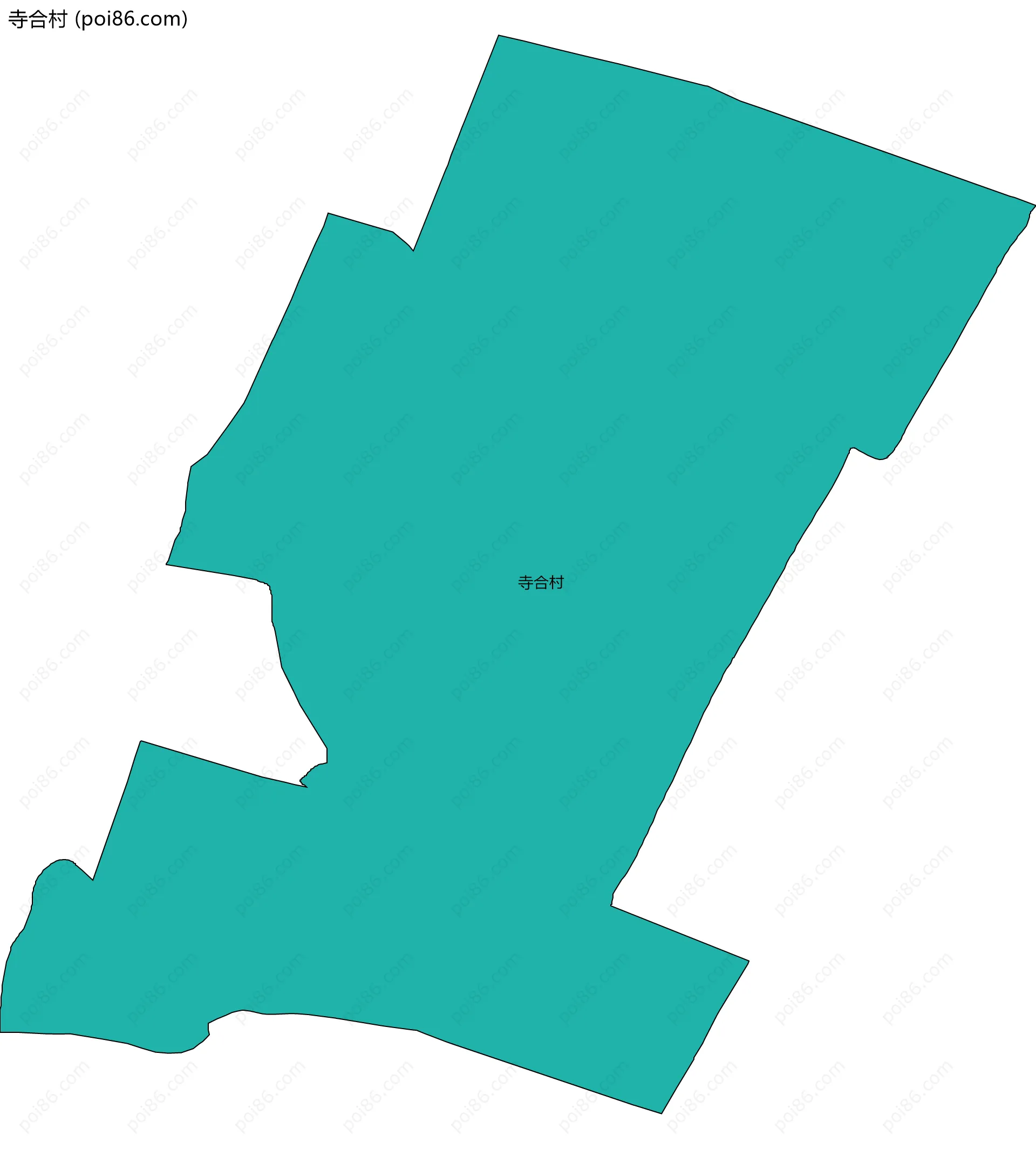 寺合村边界地图