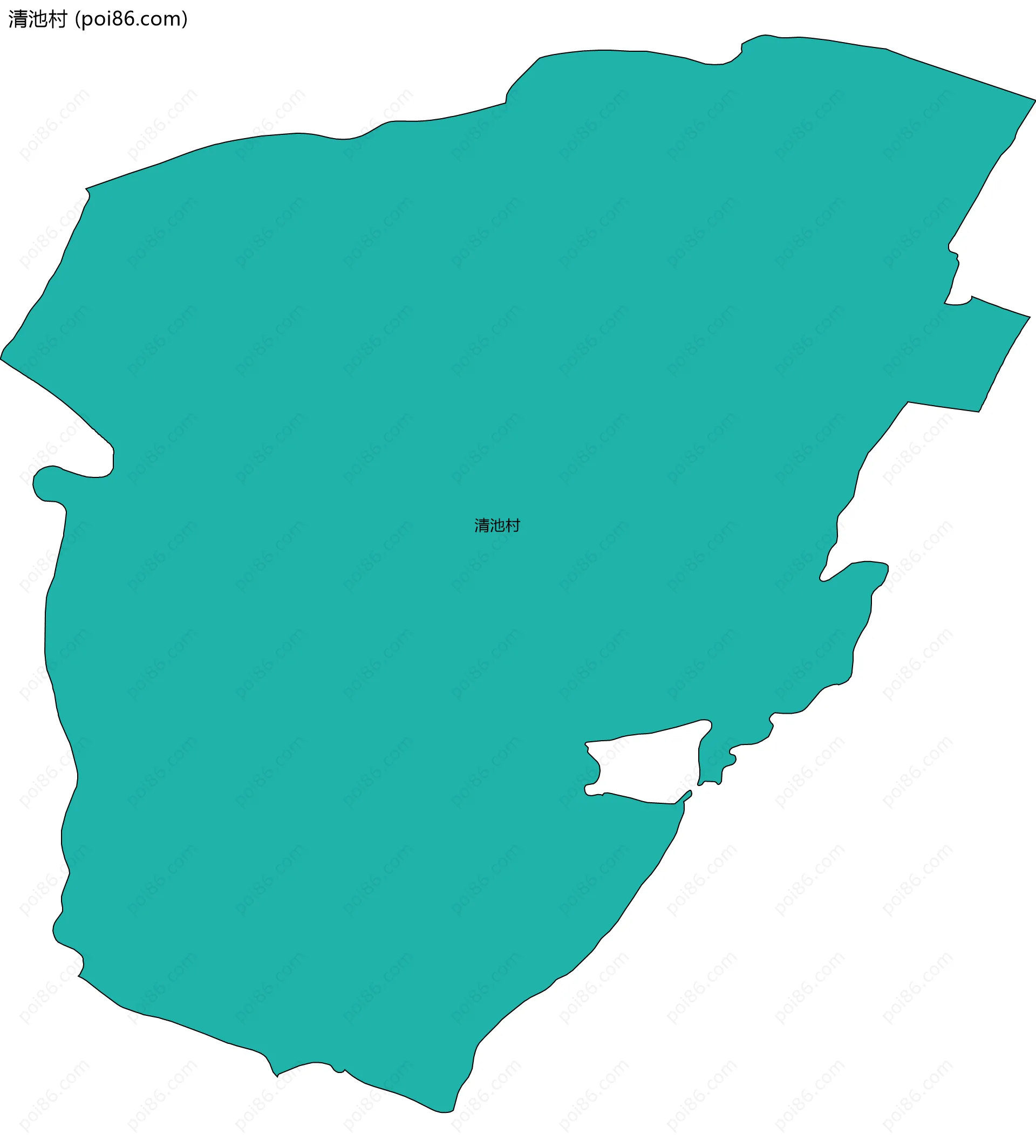 清池村边界地图