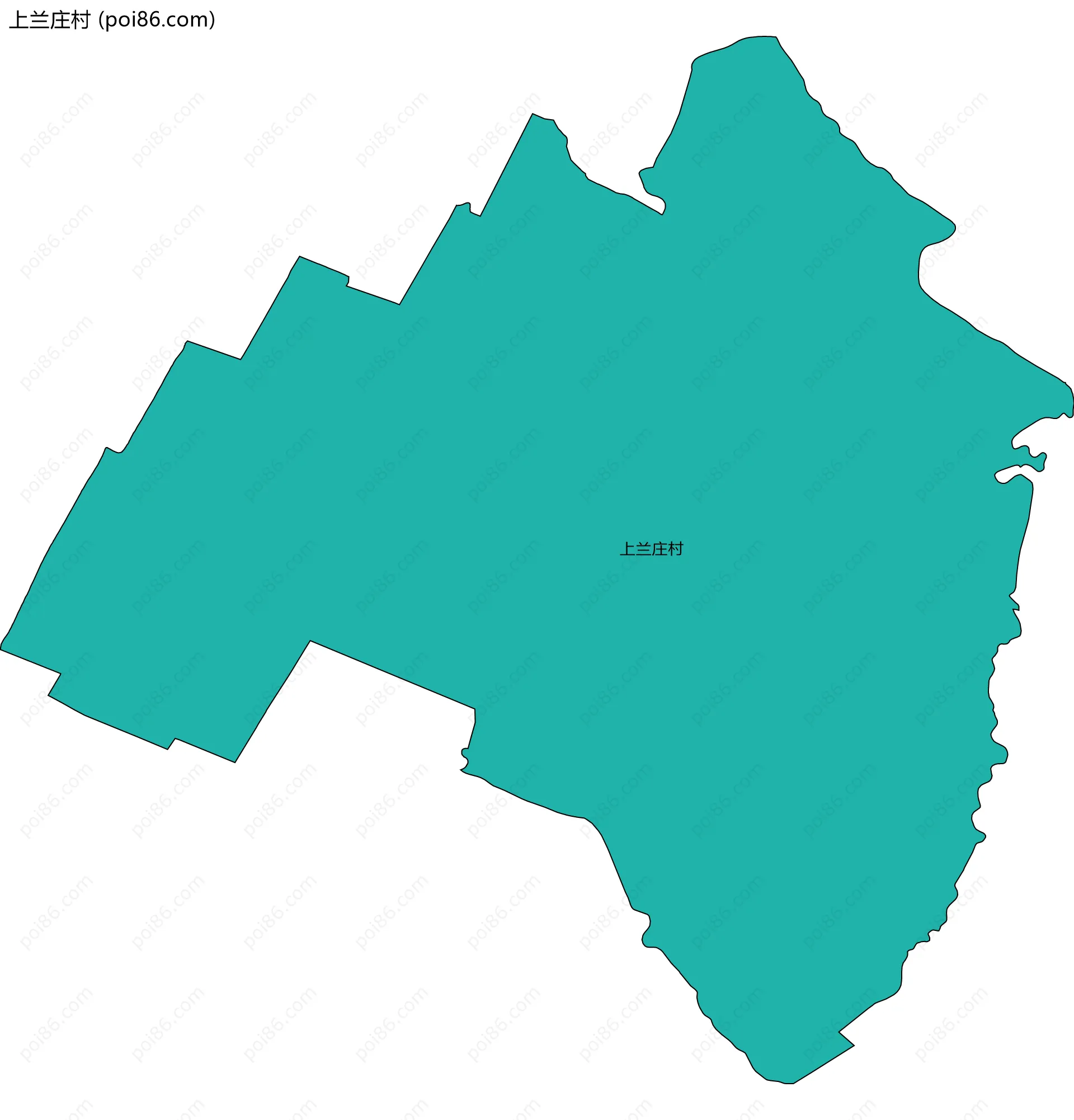 上兰庄村边界地图