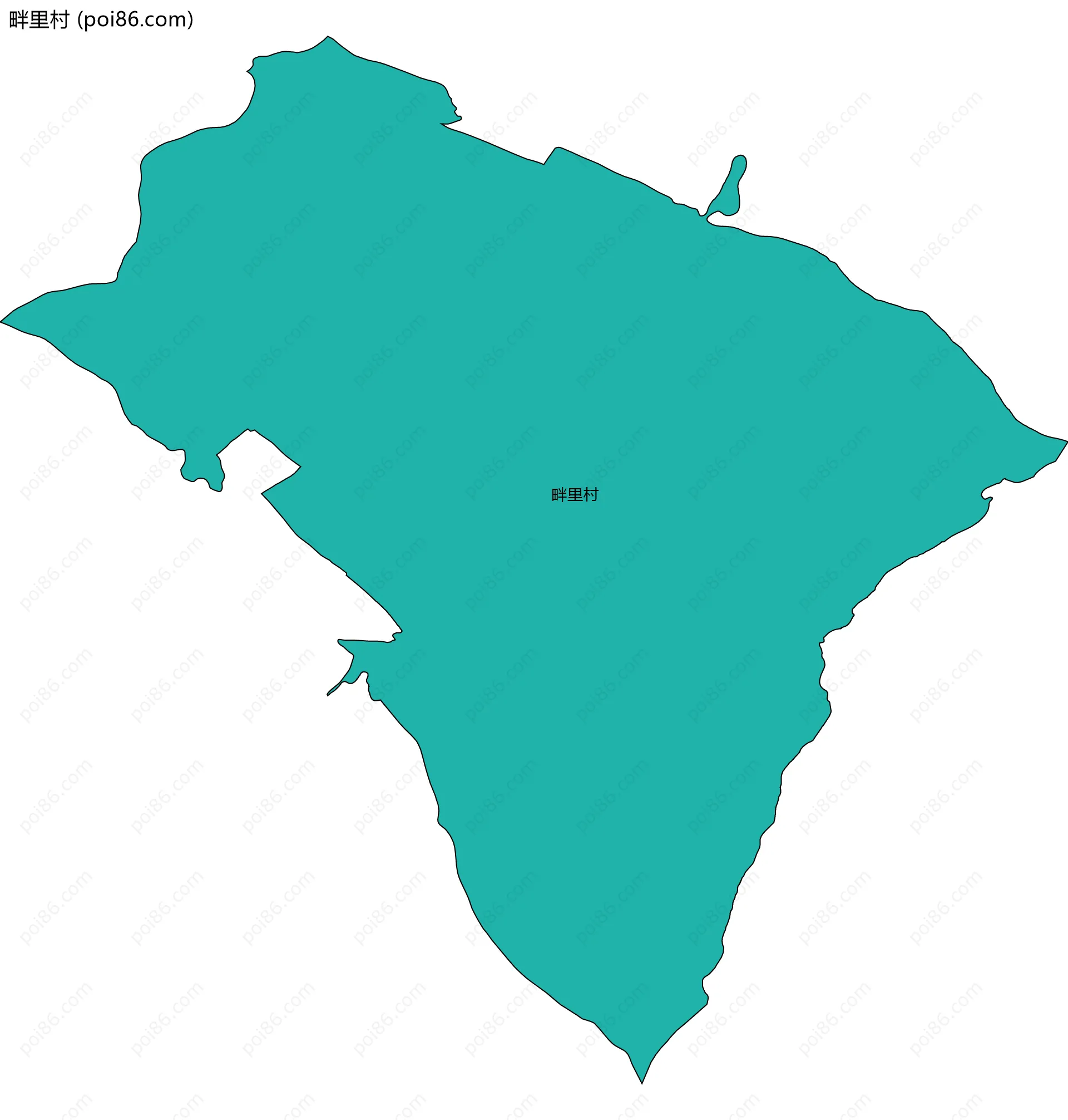 畔里村边界地图