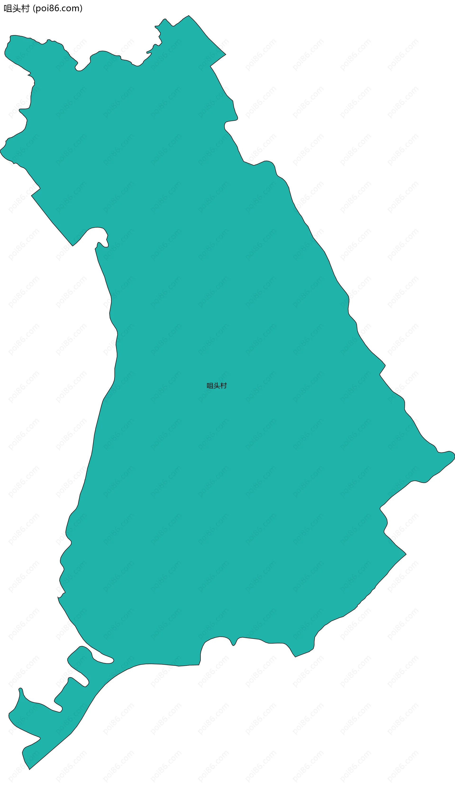 咀头村边界地图