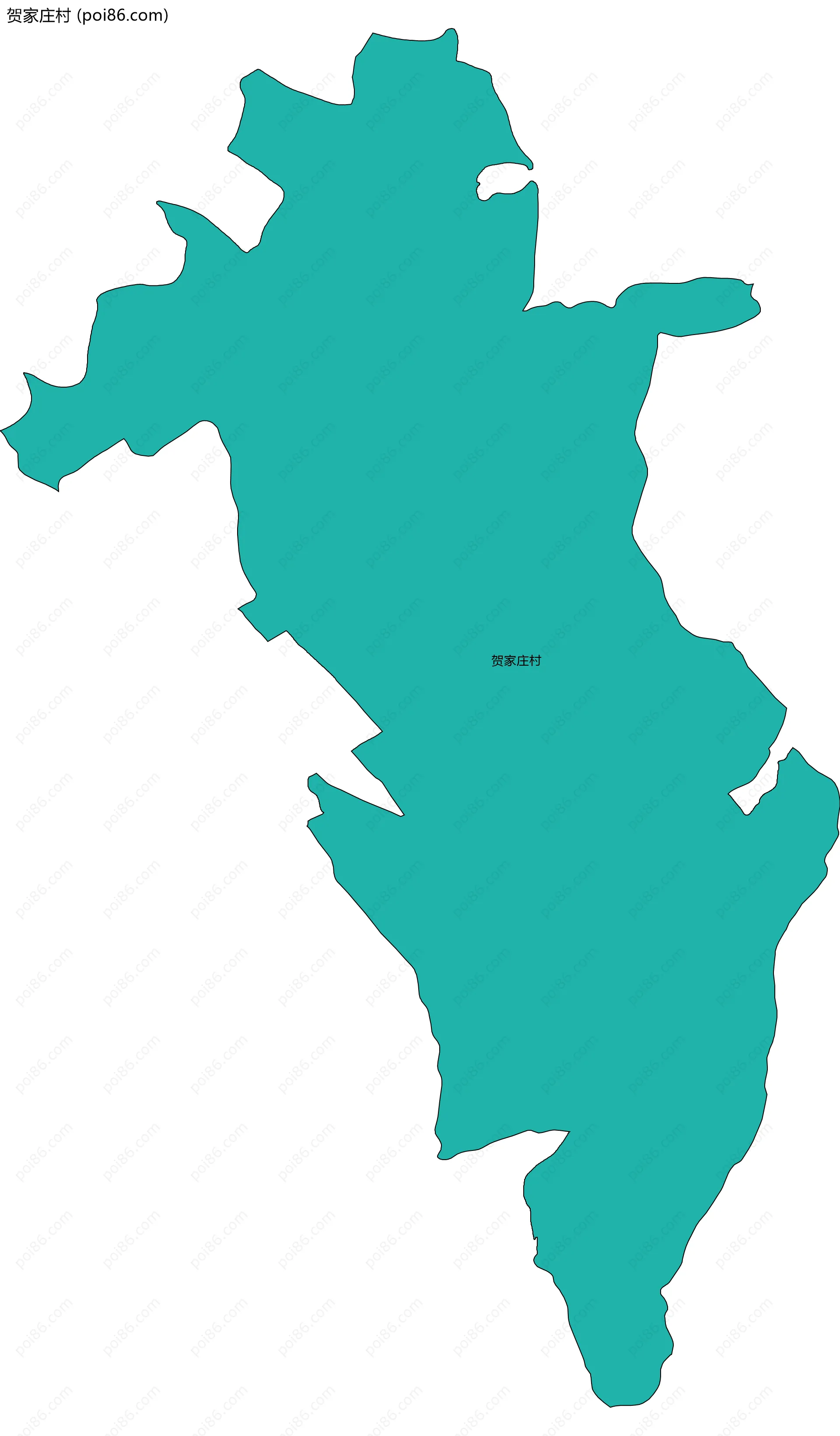 贺家庄村边界地图