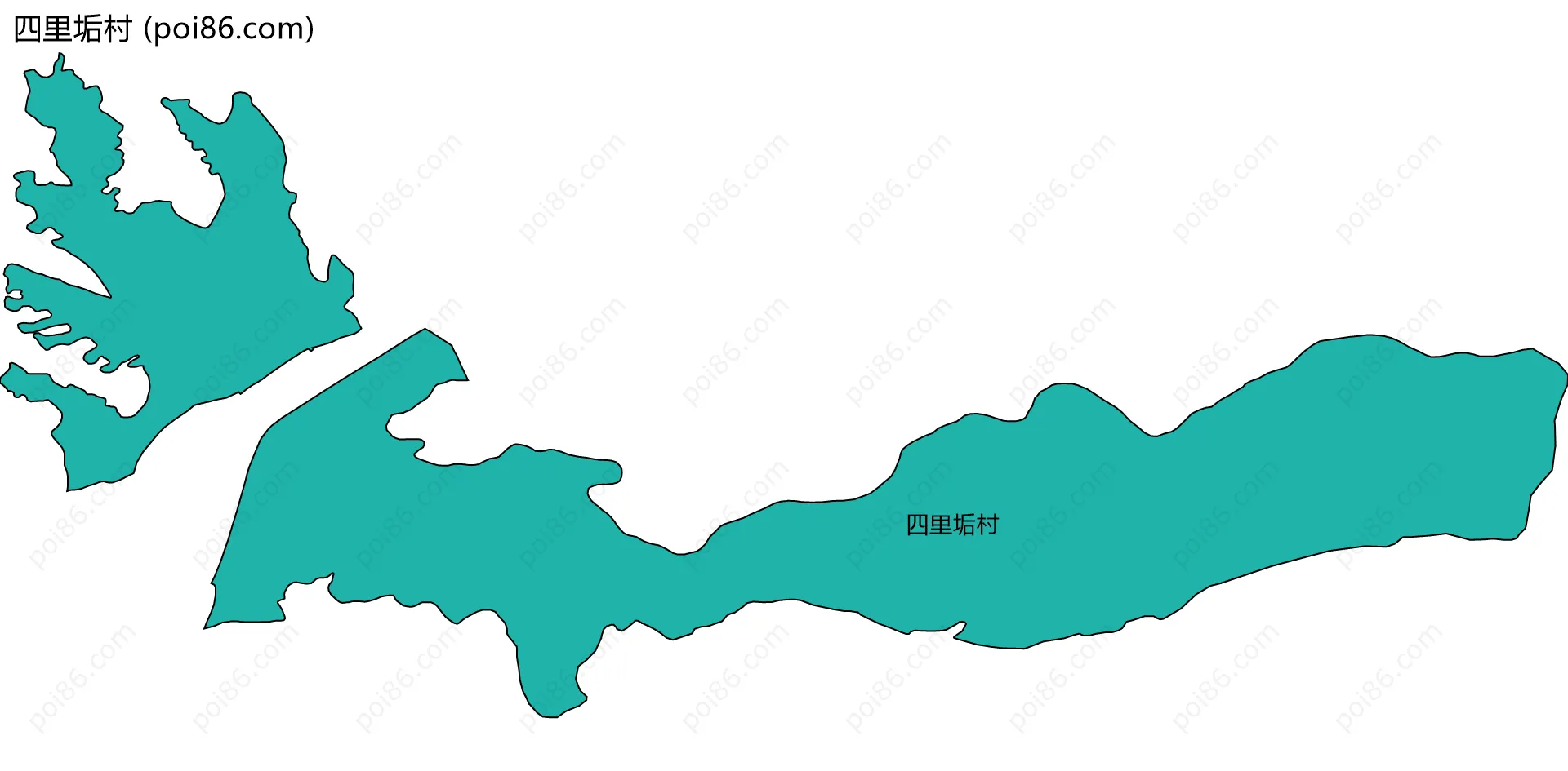 四里垢村边界地图