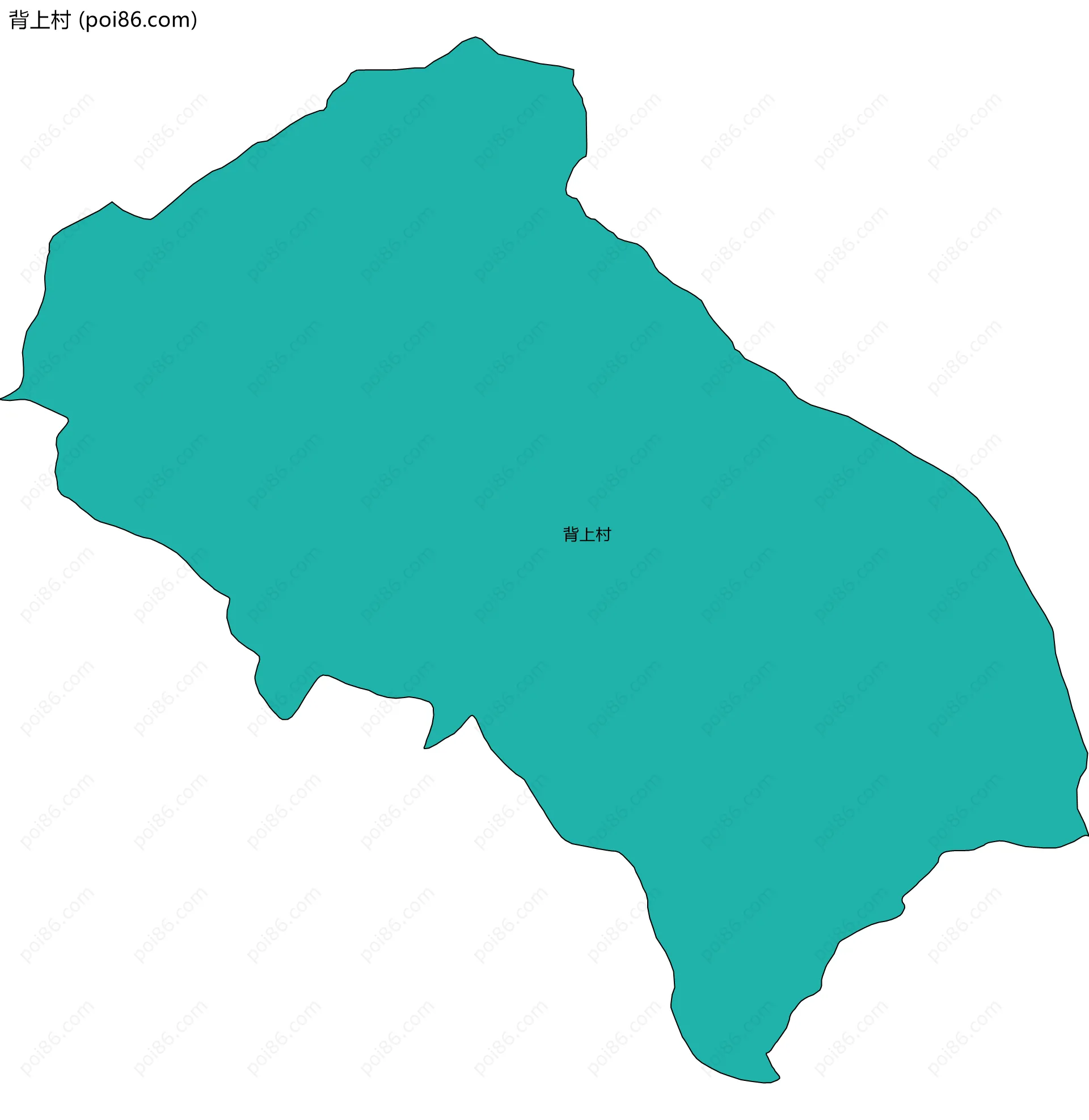 背上村边界地图