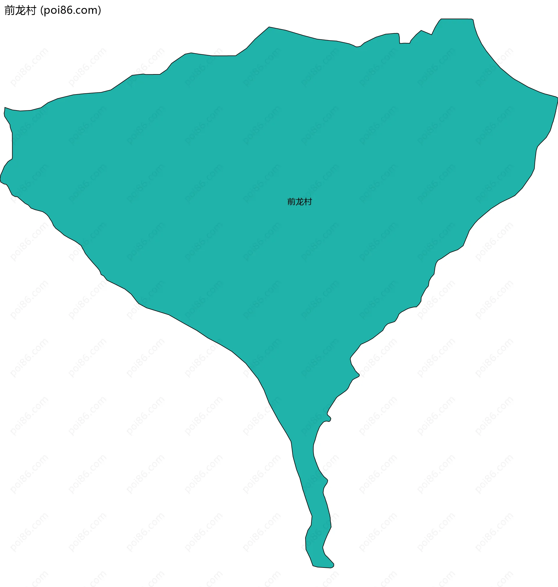 前龙村边界地图