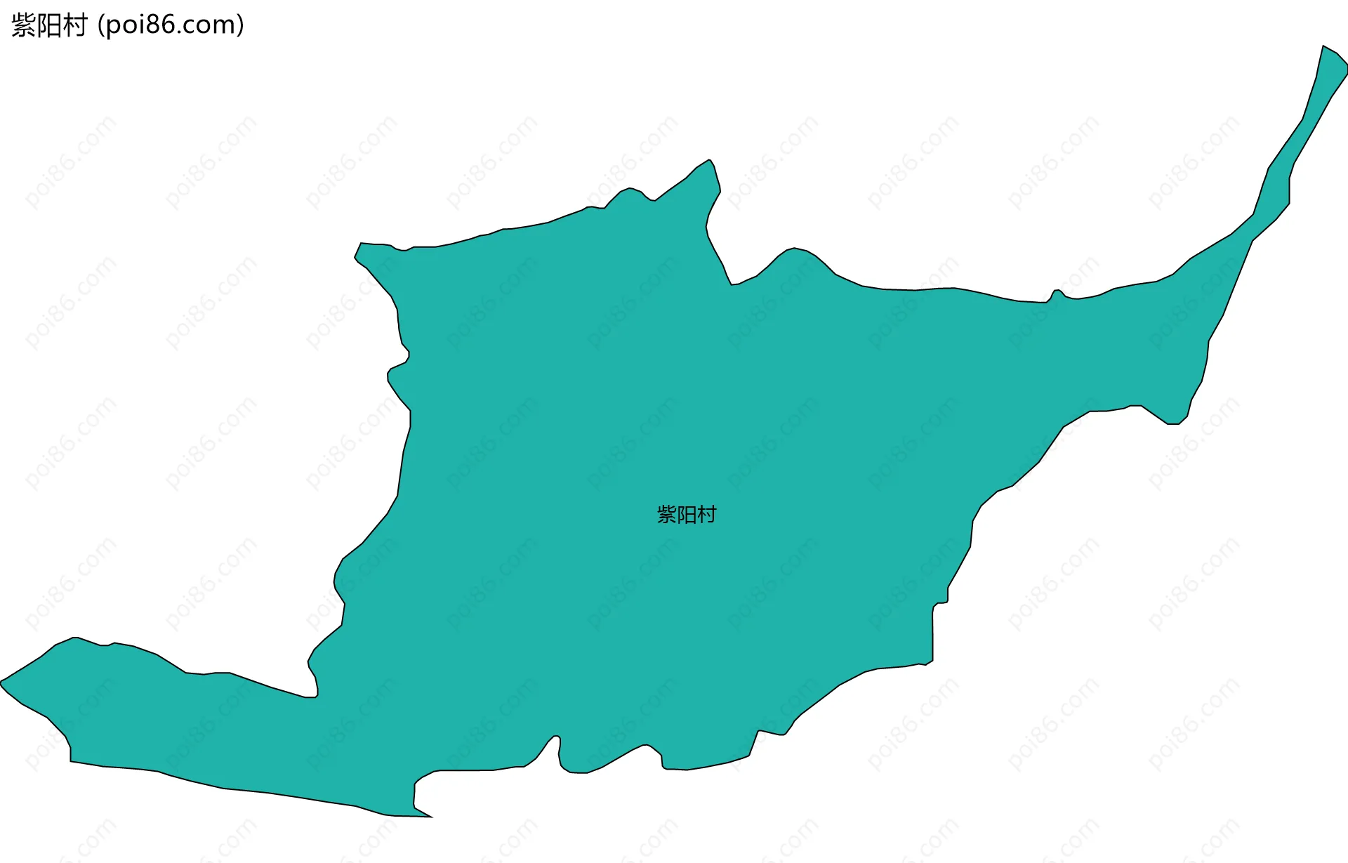 紫阳村边界地图