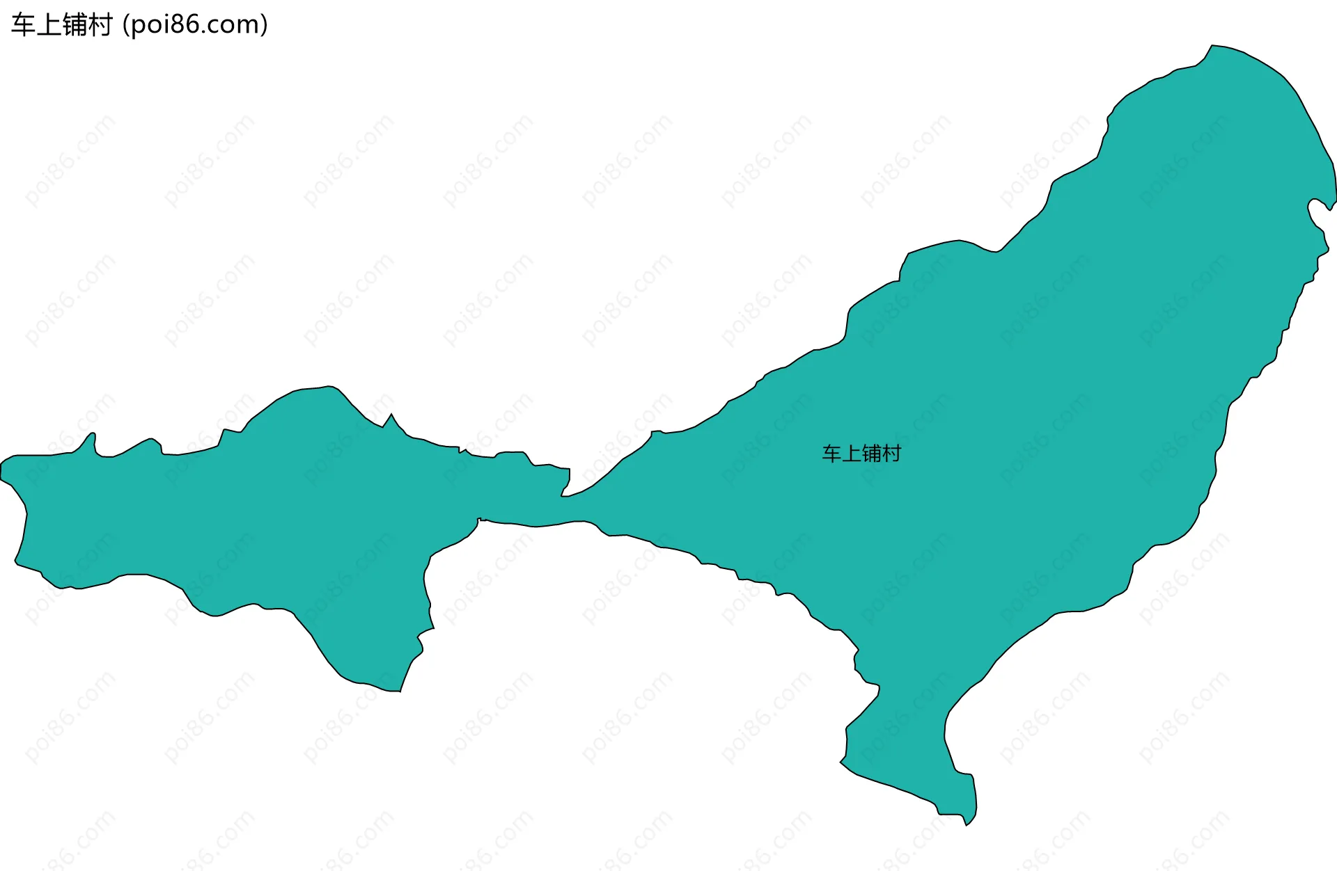 车上铺村边界地图