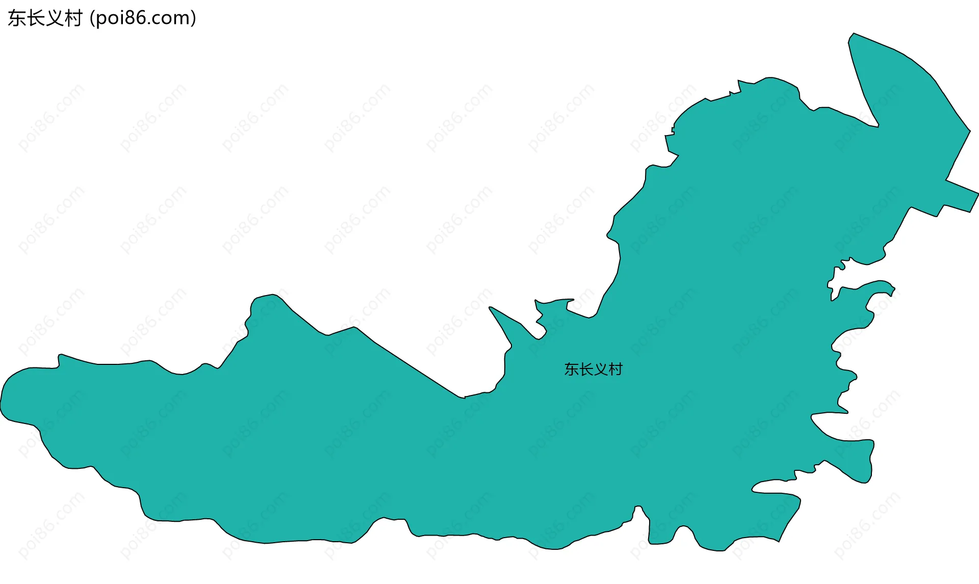 东长义村边界地图