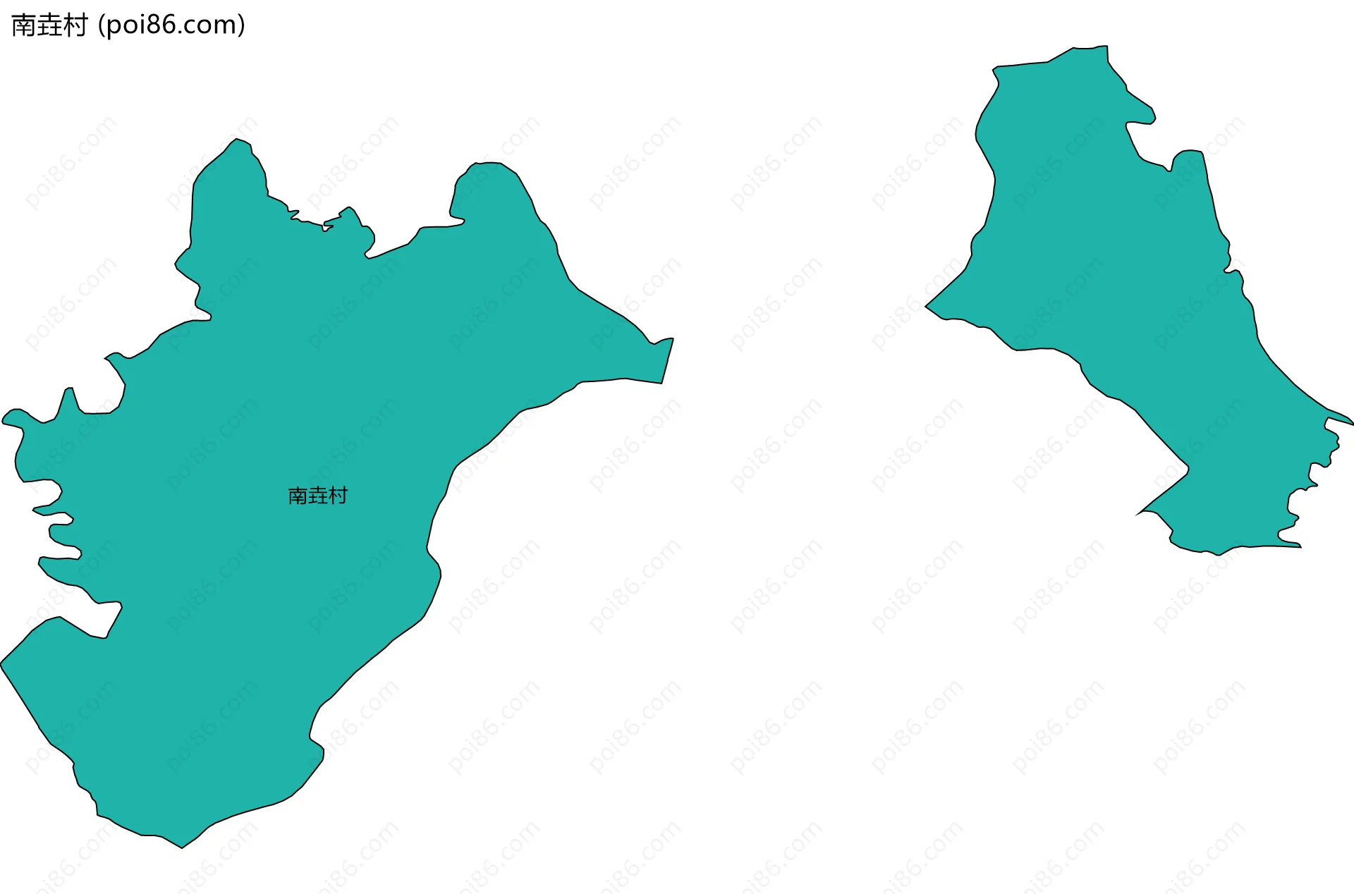 南垚村边界地图