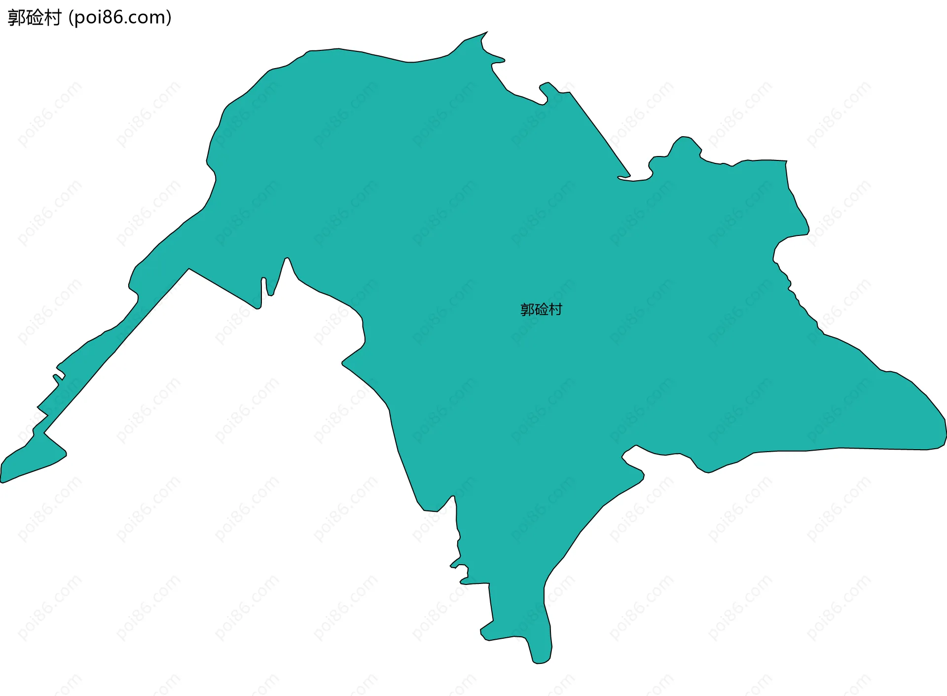 郭硷村边界地图
