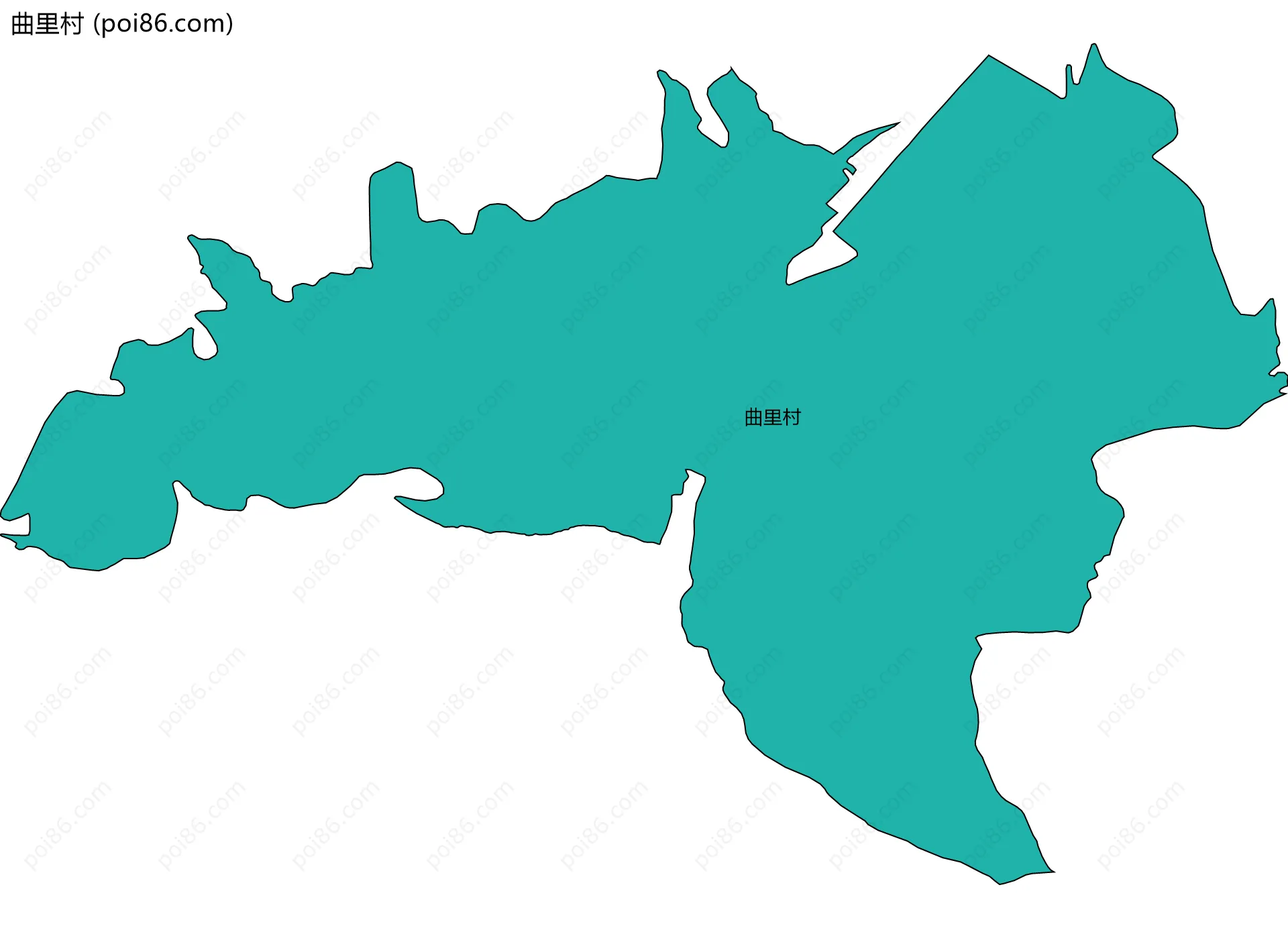 曲里村边界地图