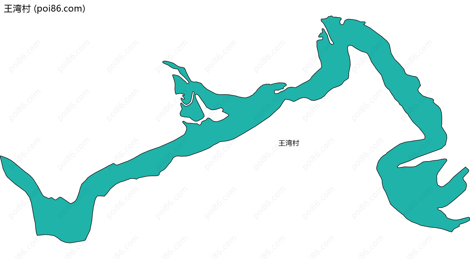 王湾村边界地图