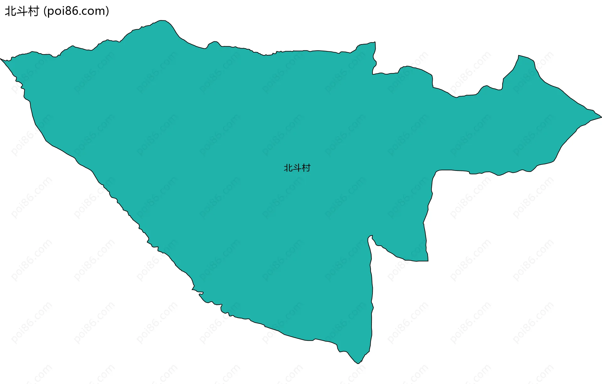 北斗村边界地图