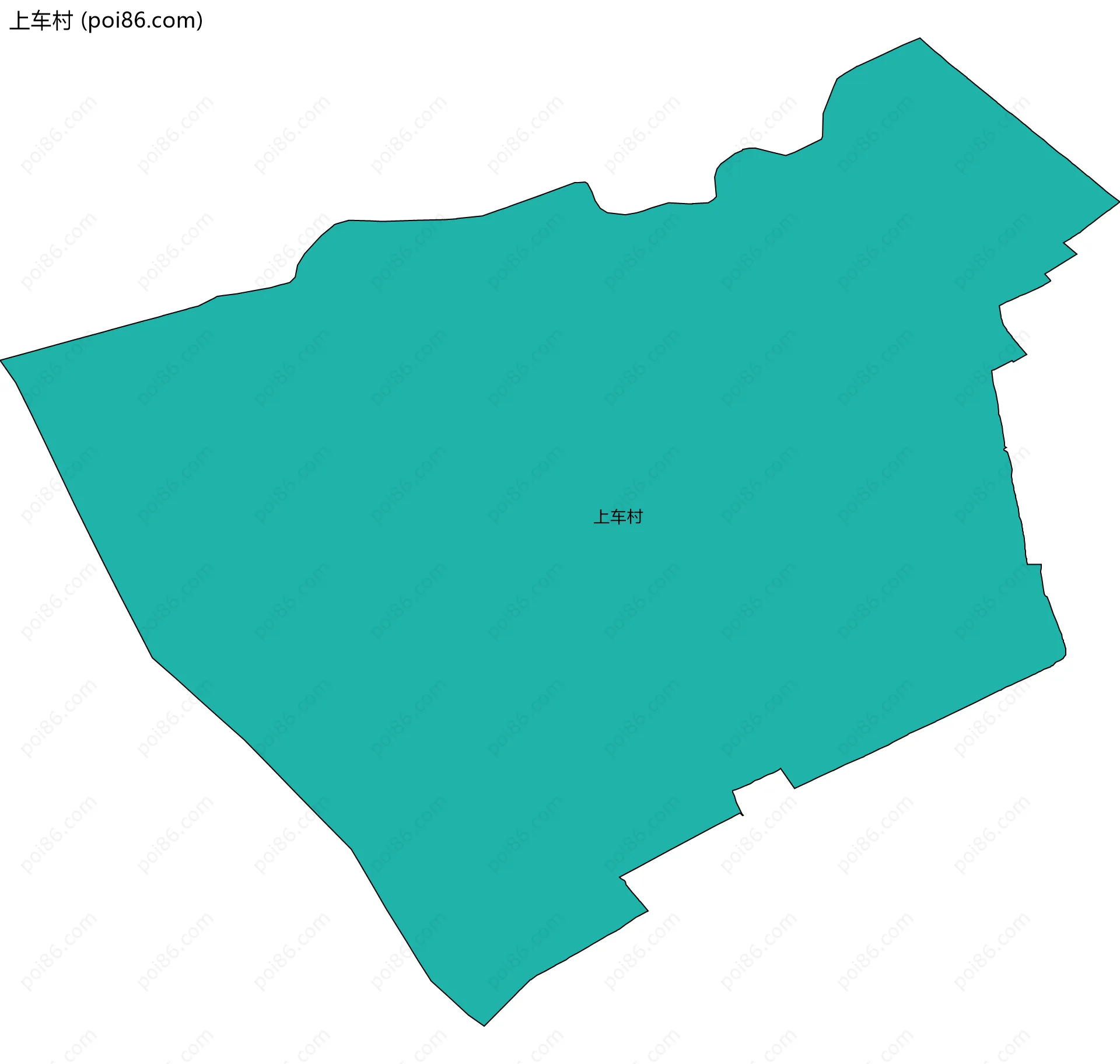 上车村边界地图