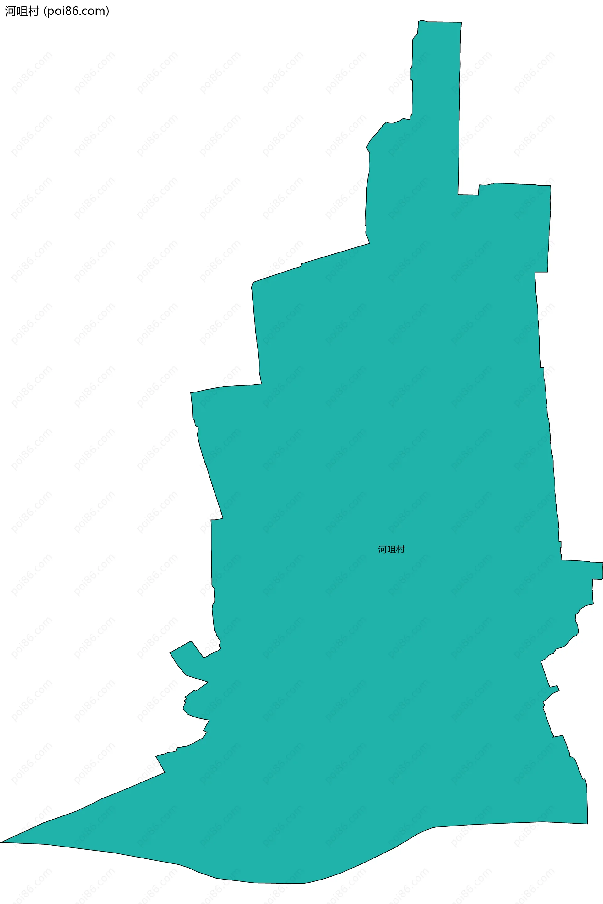 河咀村边界地图