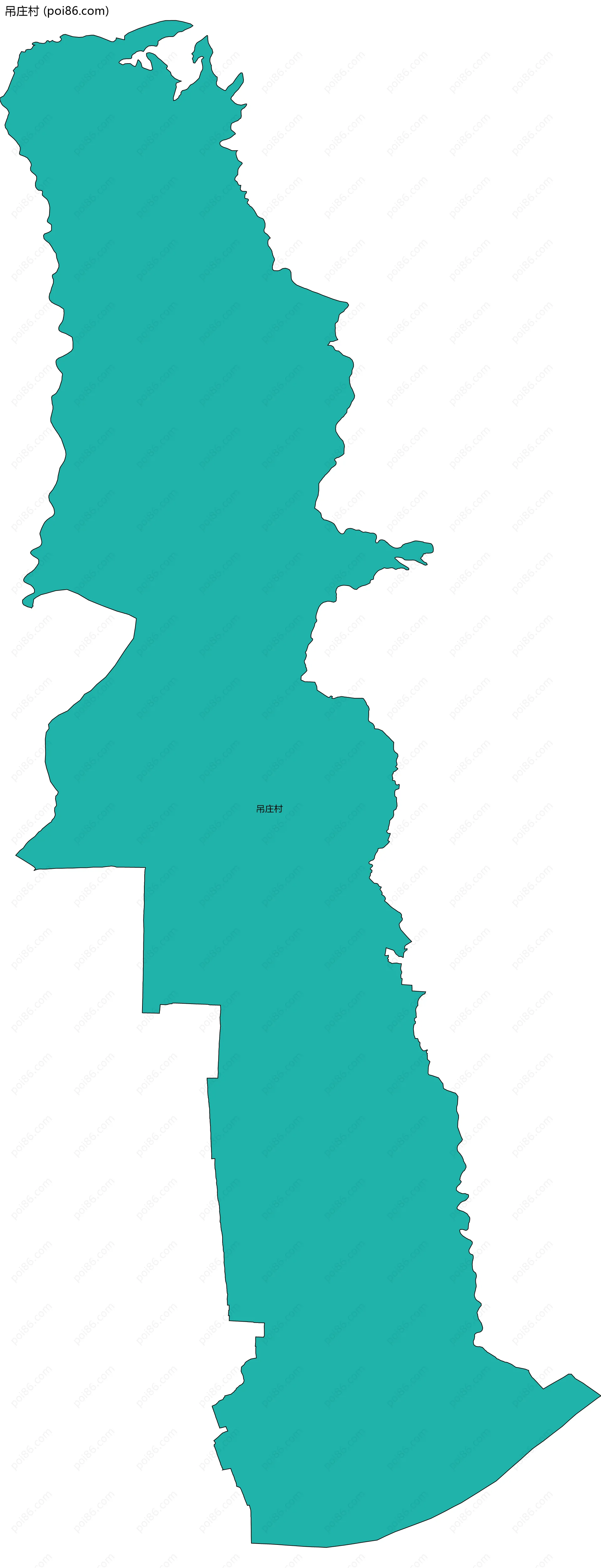 吊庄村边界地图